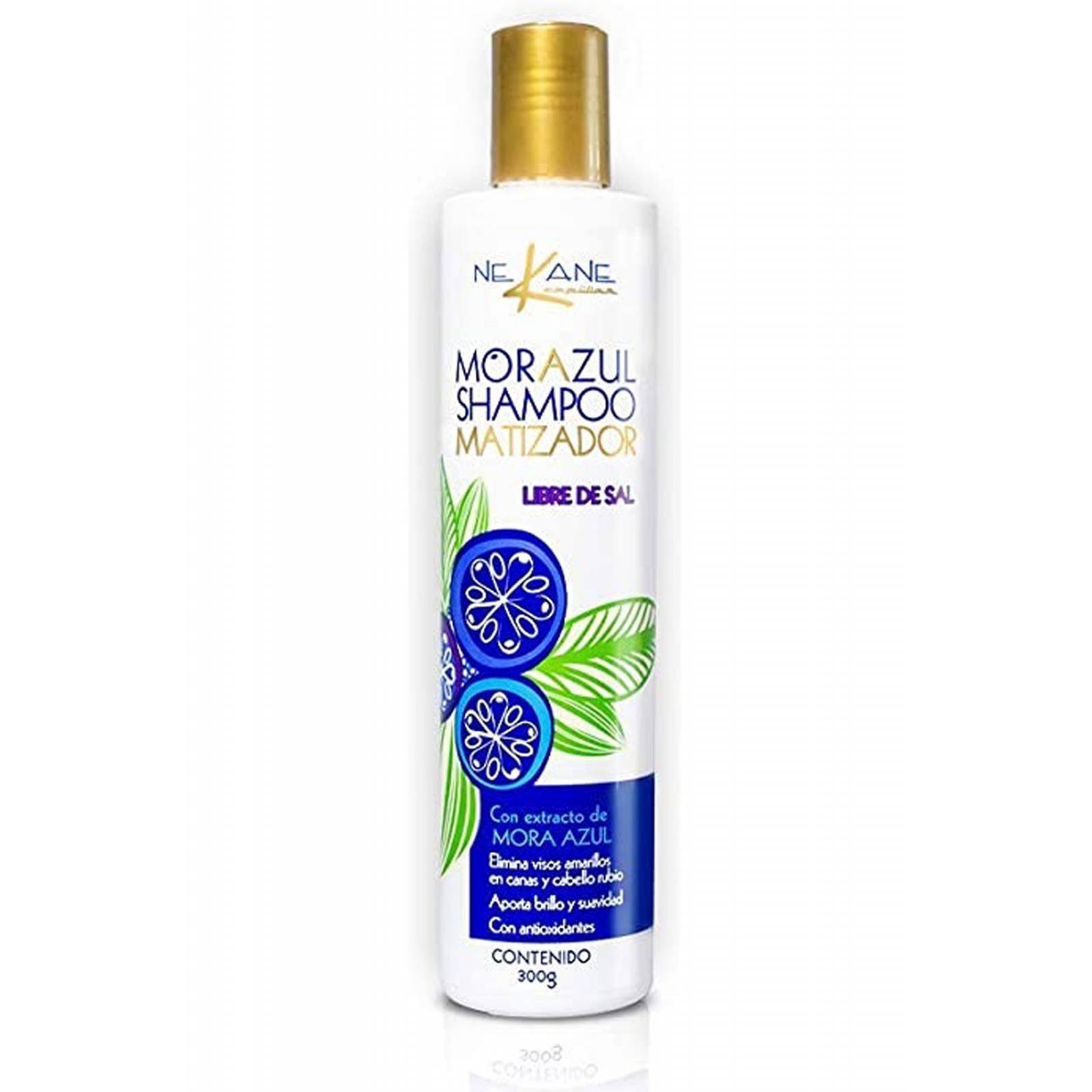 Shampoo Nekane Mora Azul Matizador Rubios Canas 300ml