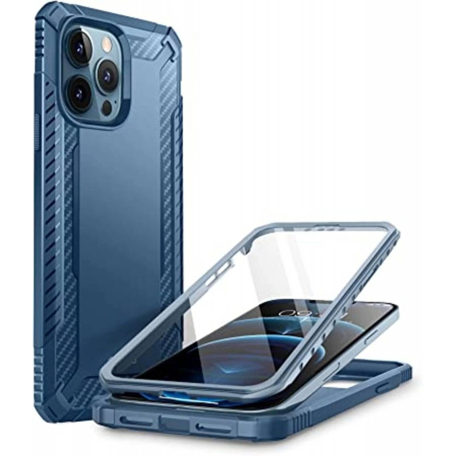 Funda para iPhone 13 Pro Max 6.7 Pulgadas Xenon SP Marca Clayco Azul Marino 