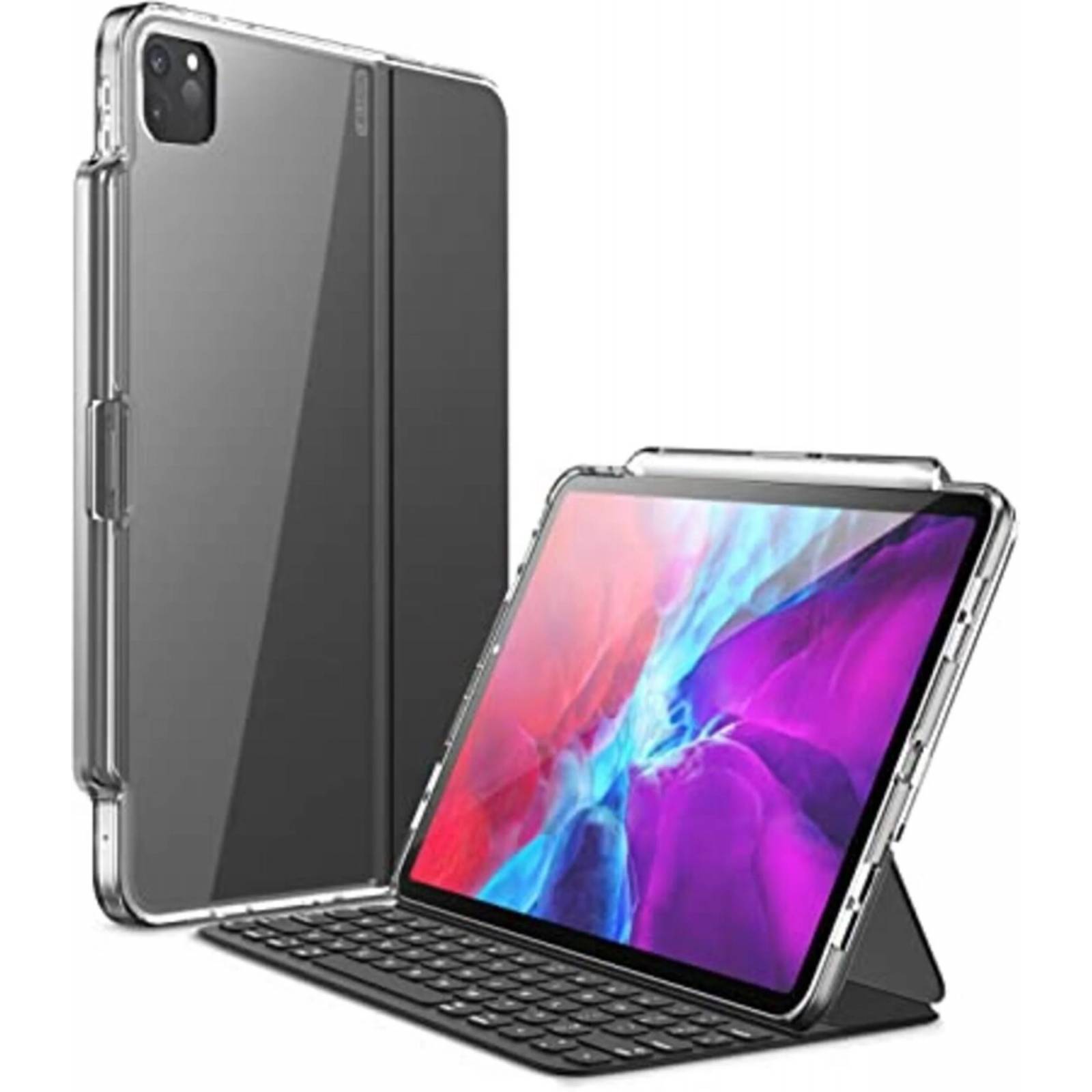 Funda para iPad Pro 2020 12.9 Pulgadas Keyboard Marca Iblason Transparente 