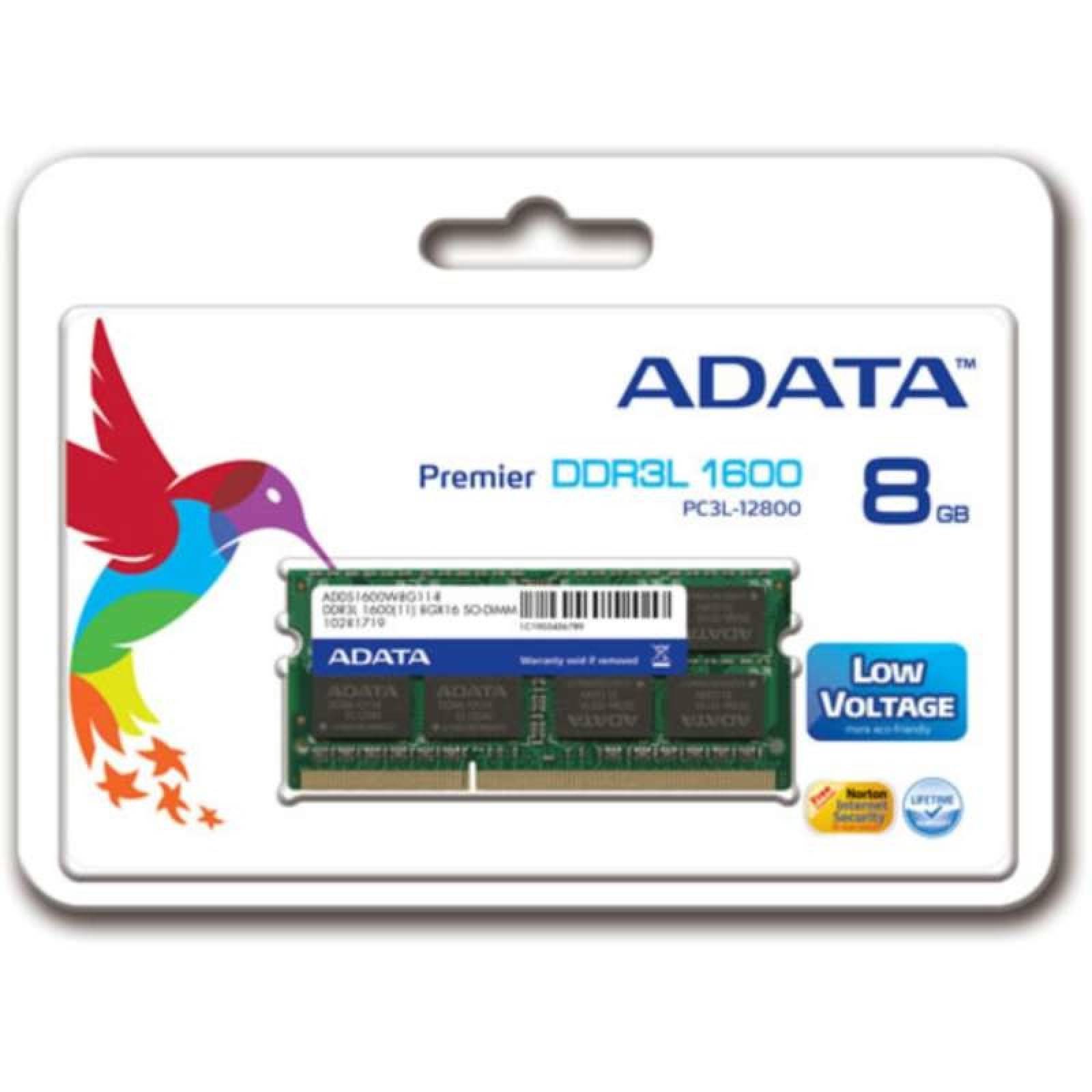 Memoria Ram Adata Premier 8gb 1600mhz para laptop