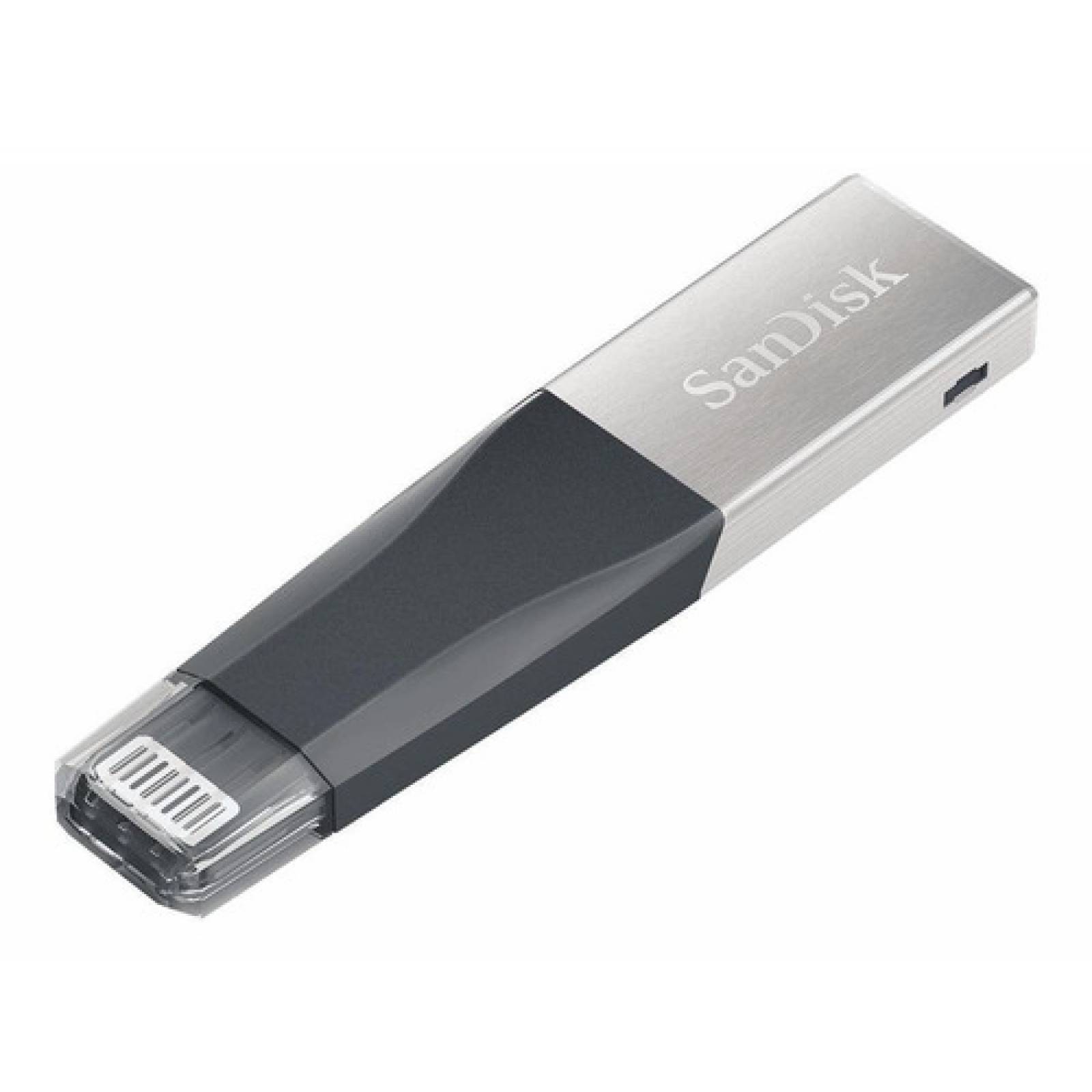 Memoria Sandisk Ixpand Mini USB 64gb Negro y Plateado