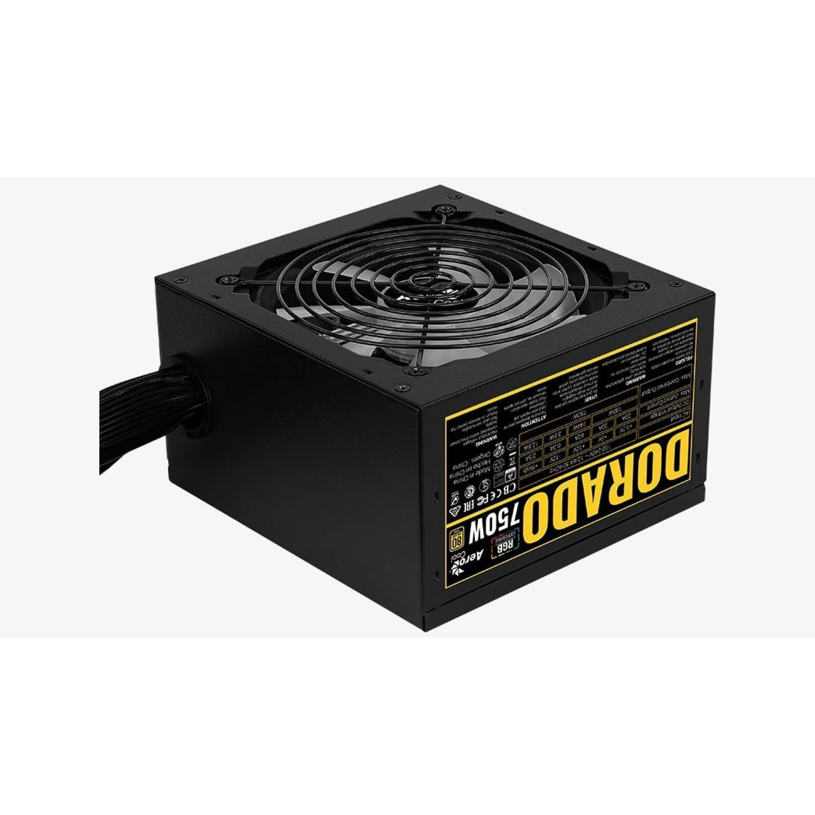 Fuente De Poder Aerocool Dorado 750w 80+oro Argb