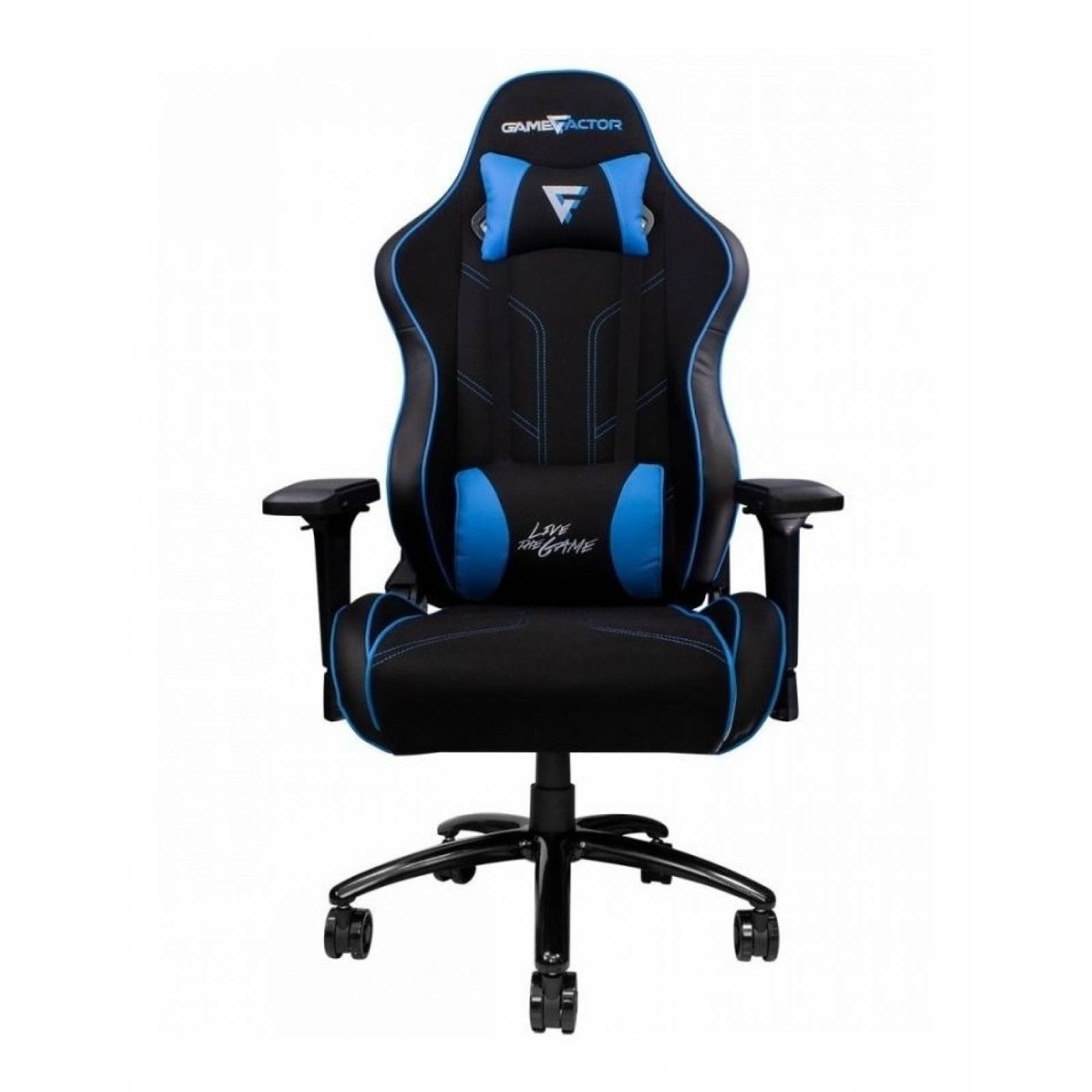 Game Factor Silla Gamer Cgc600, 150kg, Negro/azul