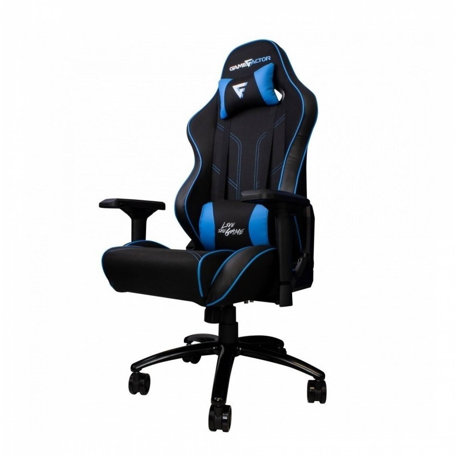 Game Factor Silla Gamer Cgc600, 150kg, Negro/azul