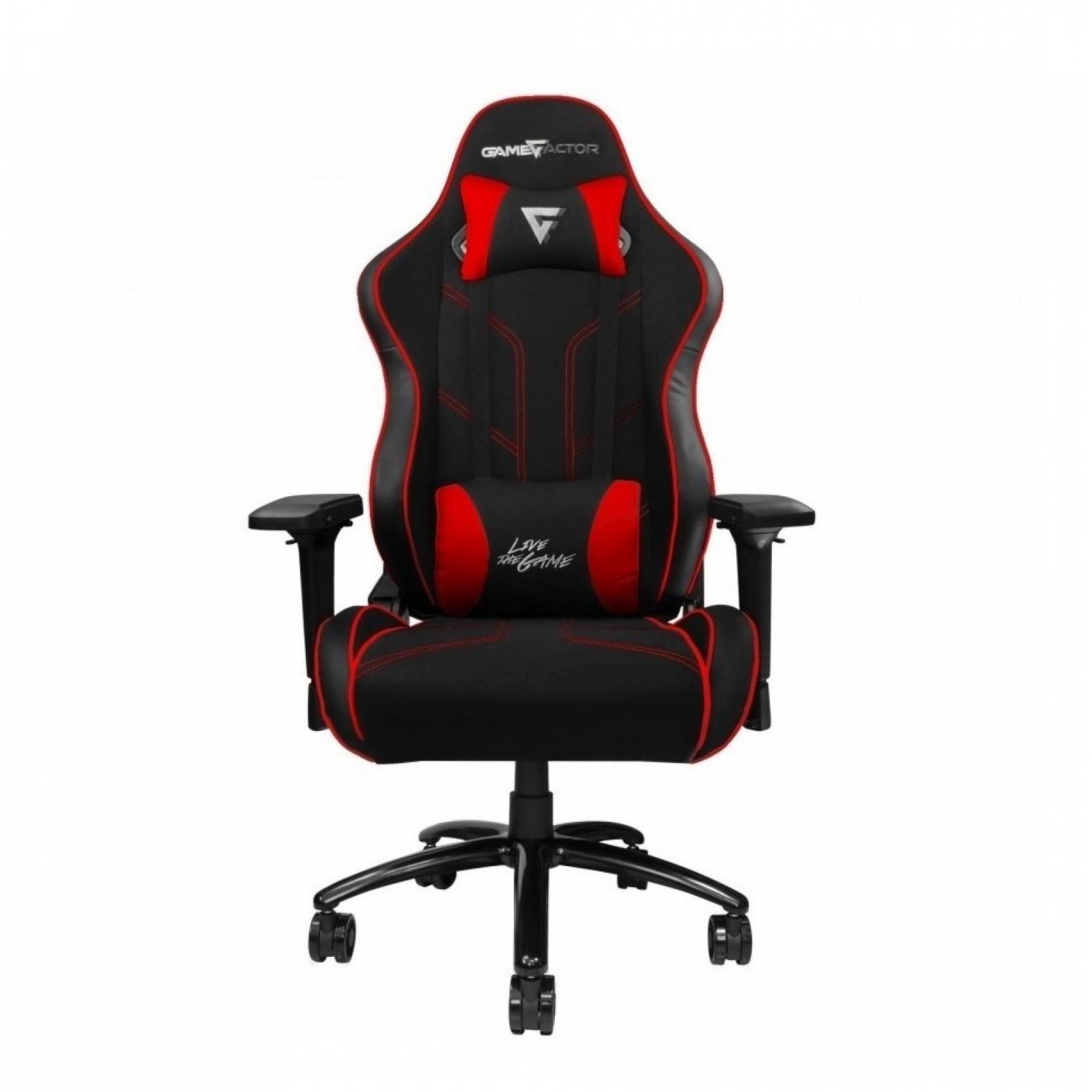 Silla Gamer Game Factor  Tela/poliuretano/metal Reclinable R