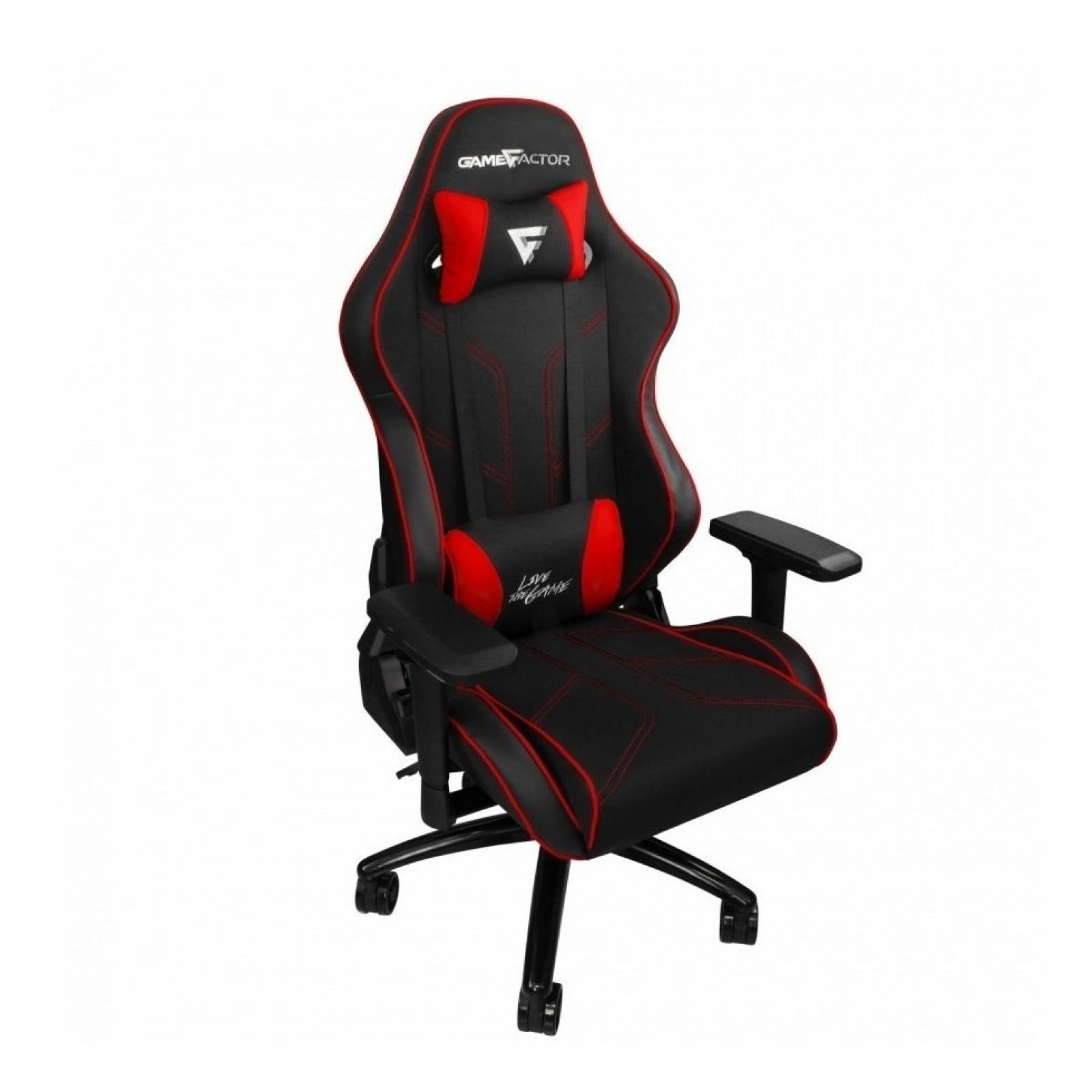 Silla Gamer Game Factor  Tela/poliuretano/metal Reclinable R