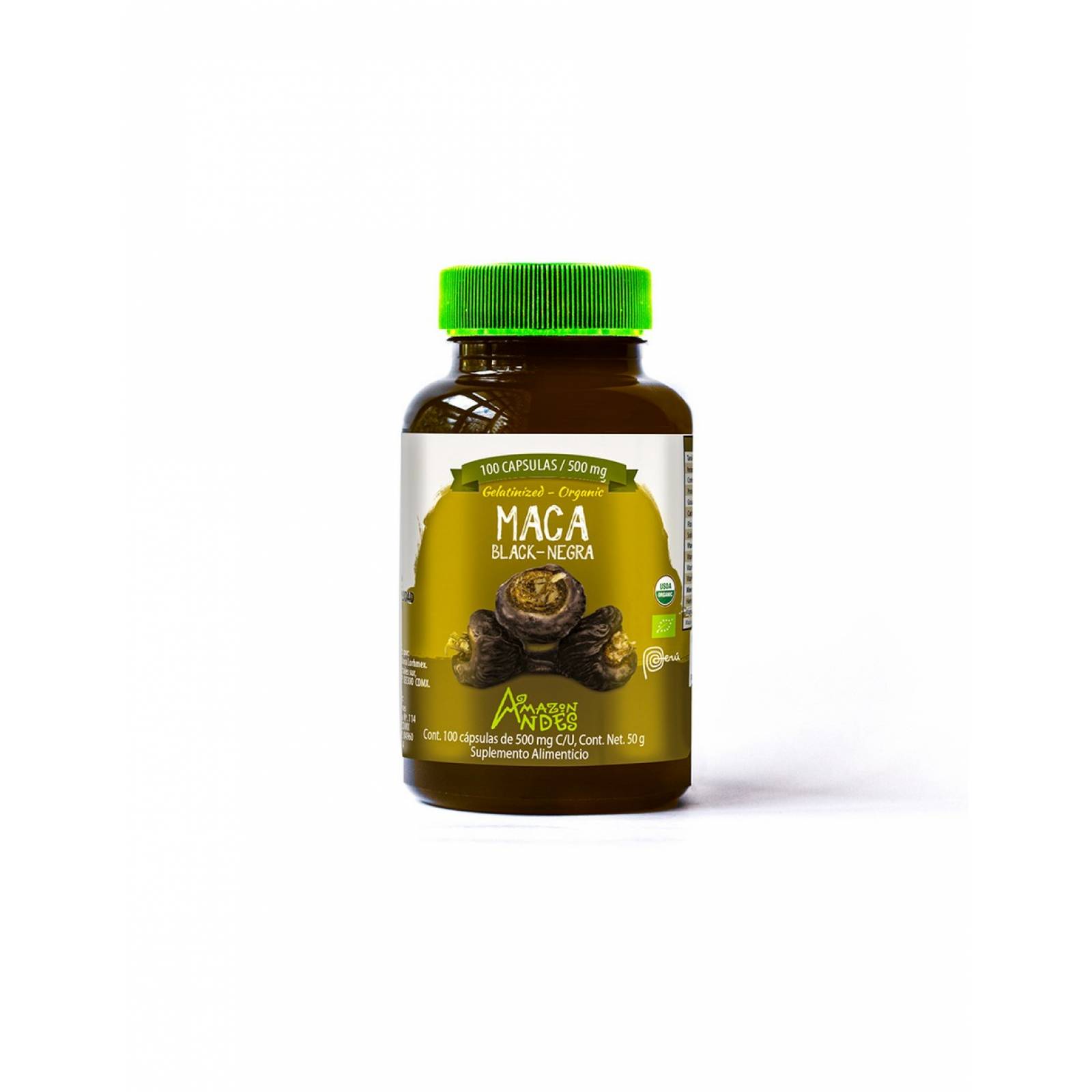 Maca Negra Orgánica en Cápsulas (original de Perú)