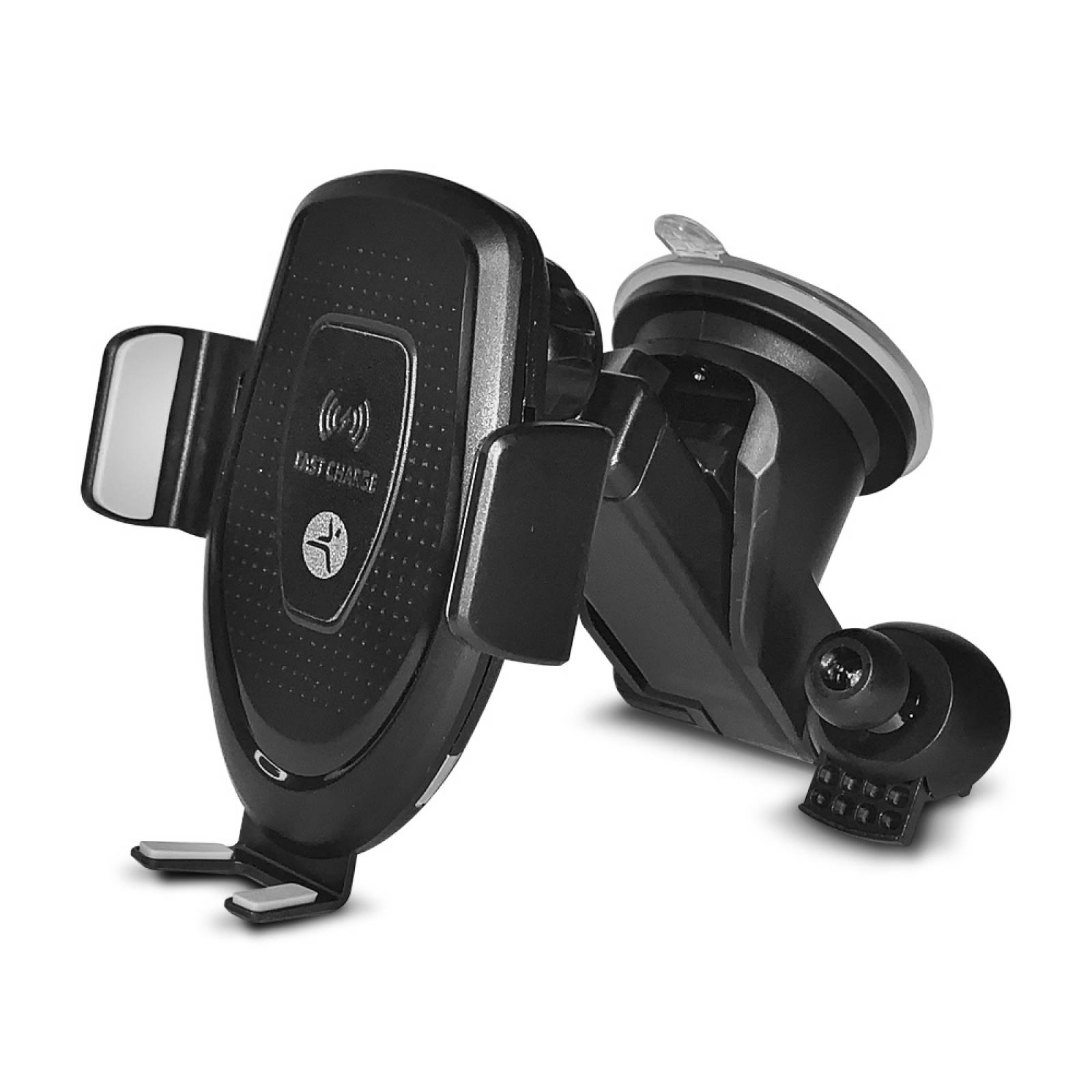 Cargador Inalámbrico con Soporte para Auto TechZone TZCARGIN01 Negro