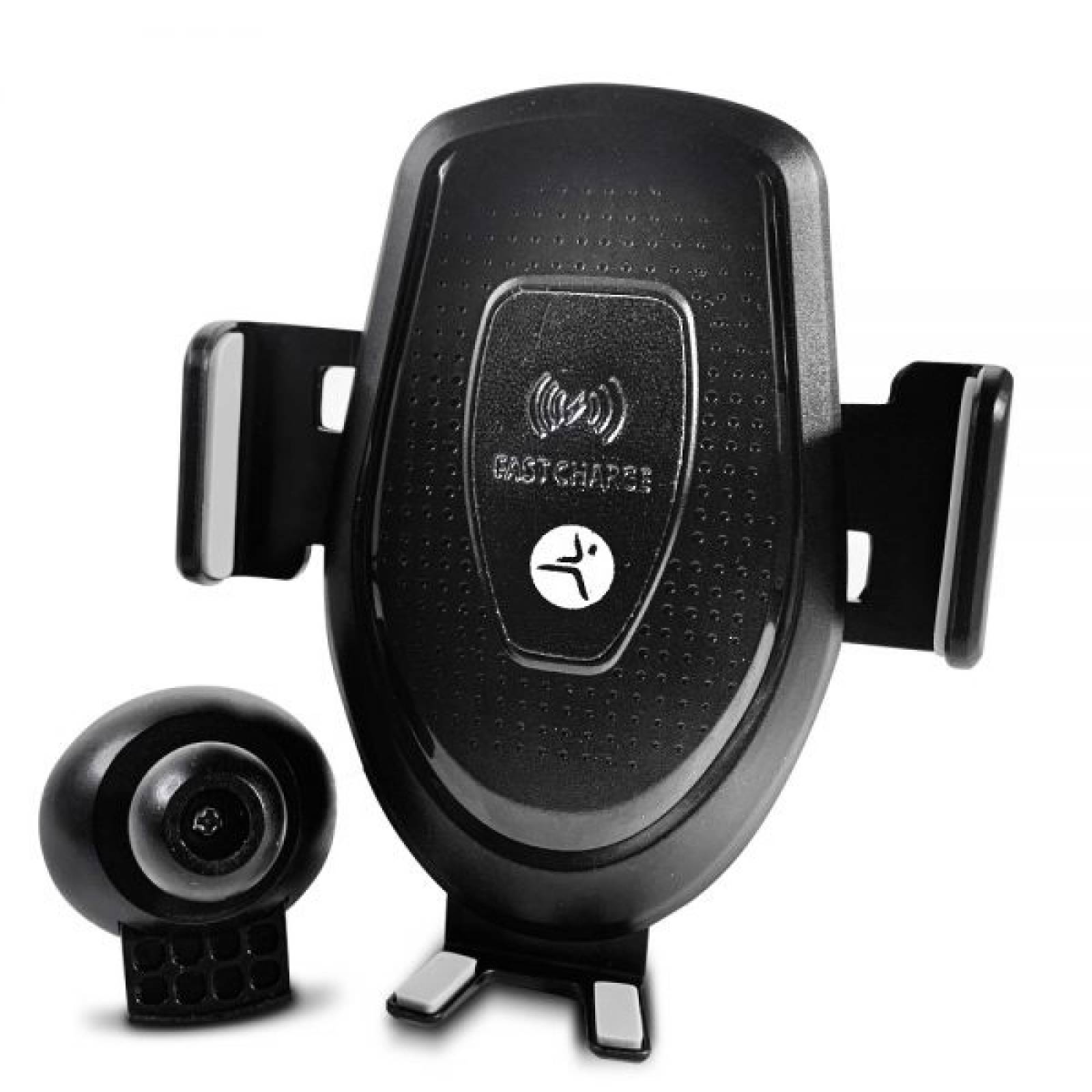 Cargador Inalámbrico con Soporte para Auto TechZone TZCARGIN01 Negro