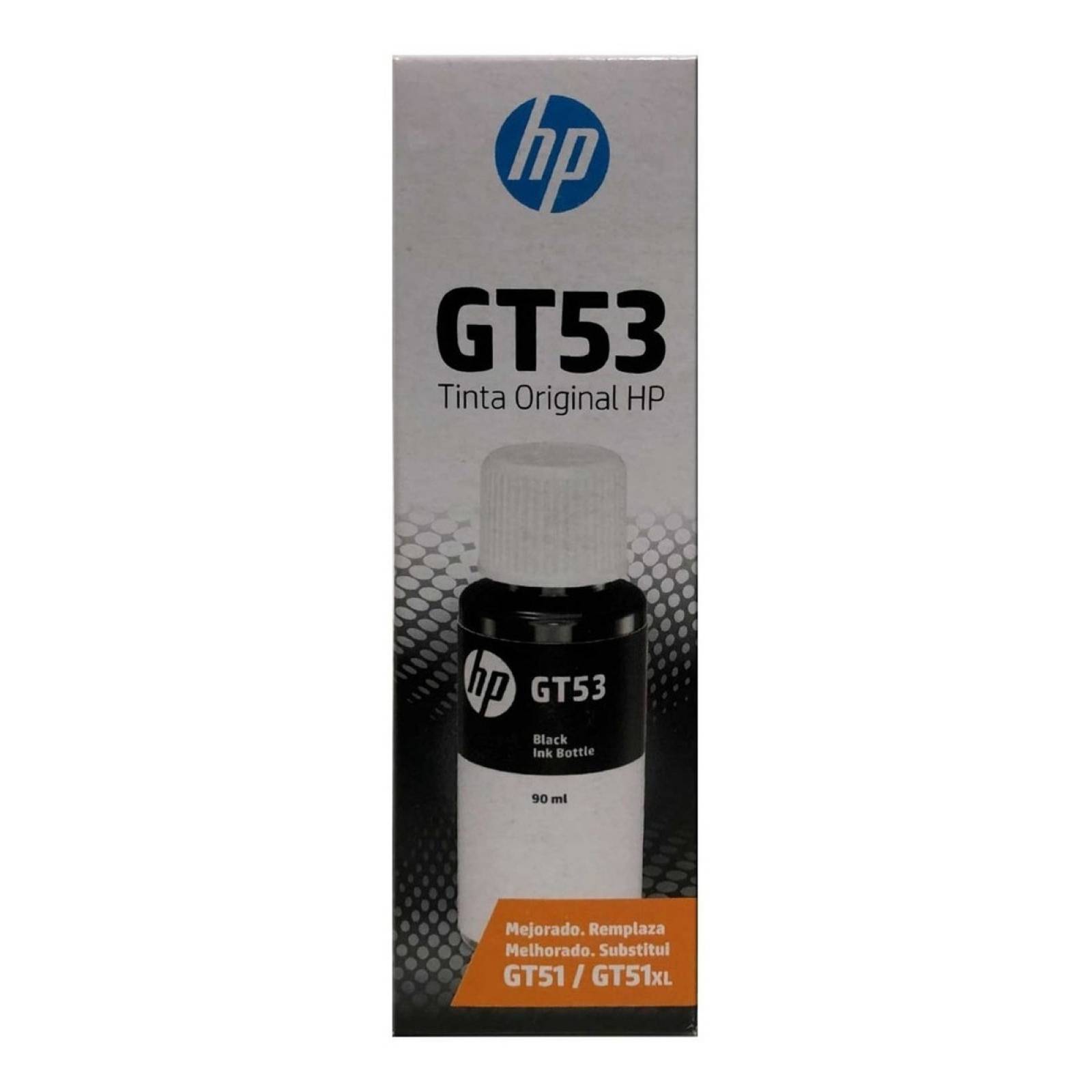 Botella Tinta Hp Gt51 / Gt53 Negro 1vv22al Original Mejorado