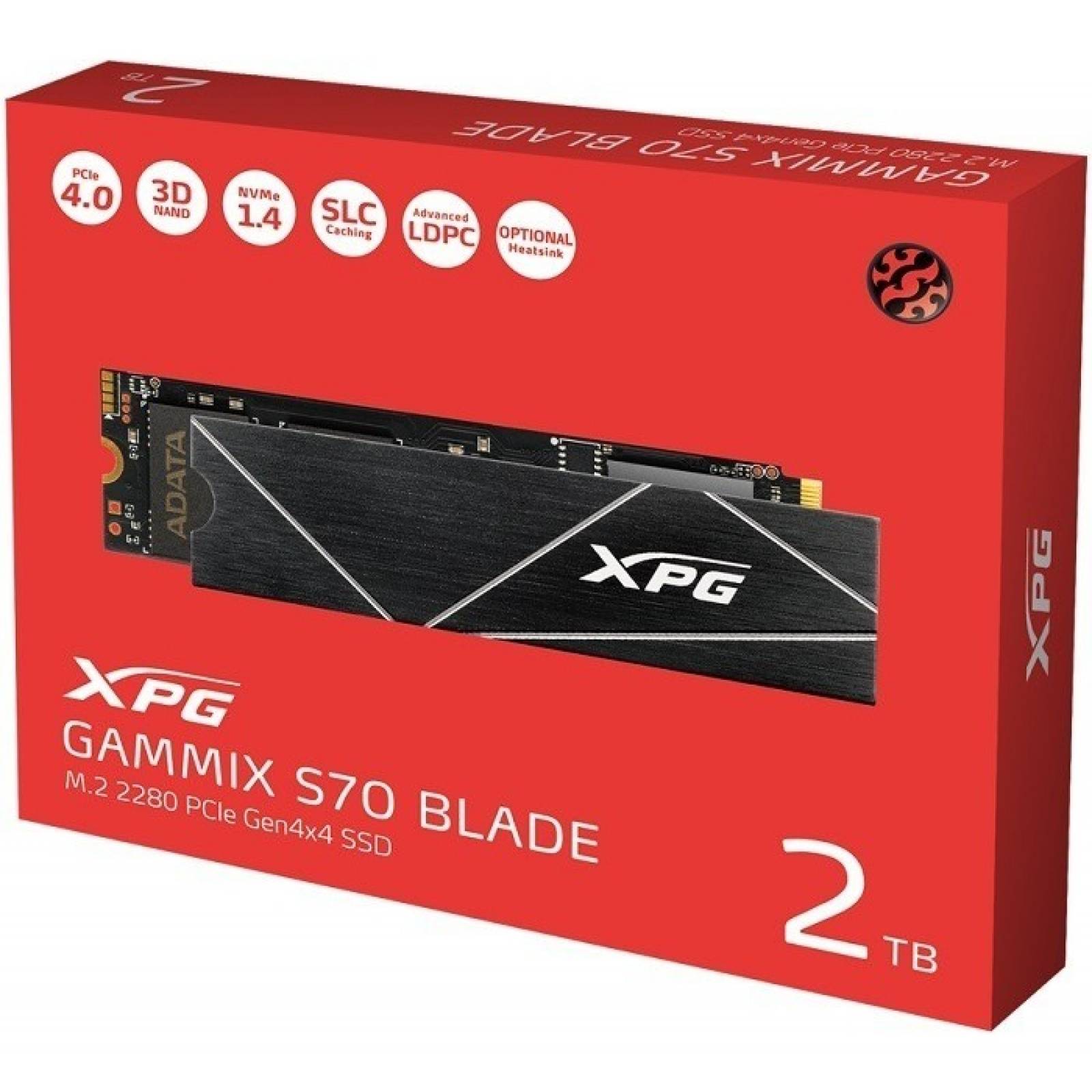 M.2 2280 Ssd 2tb Adata Xpg Gammix S70 Blade Solido Pc Ps5