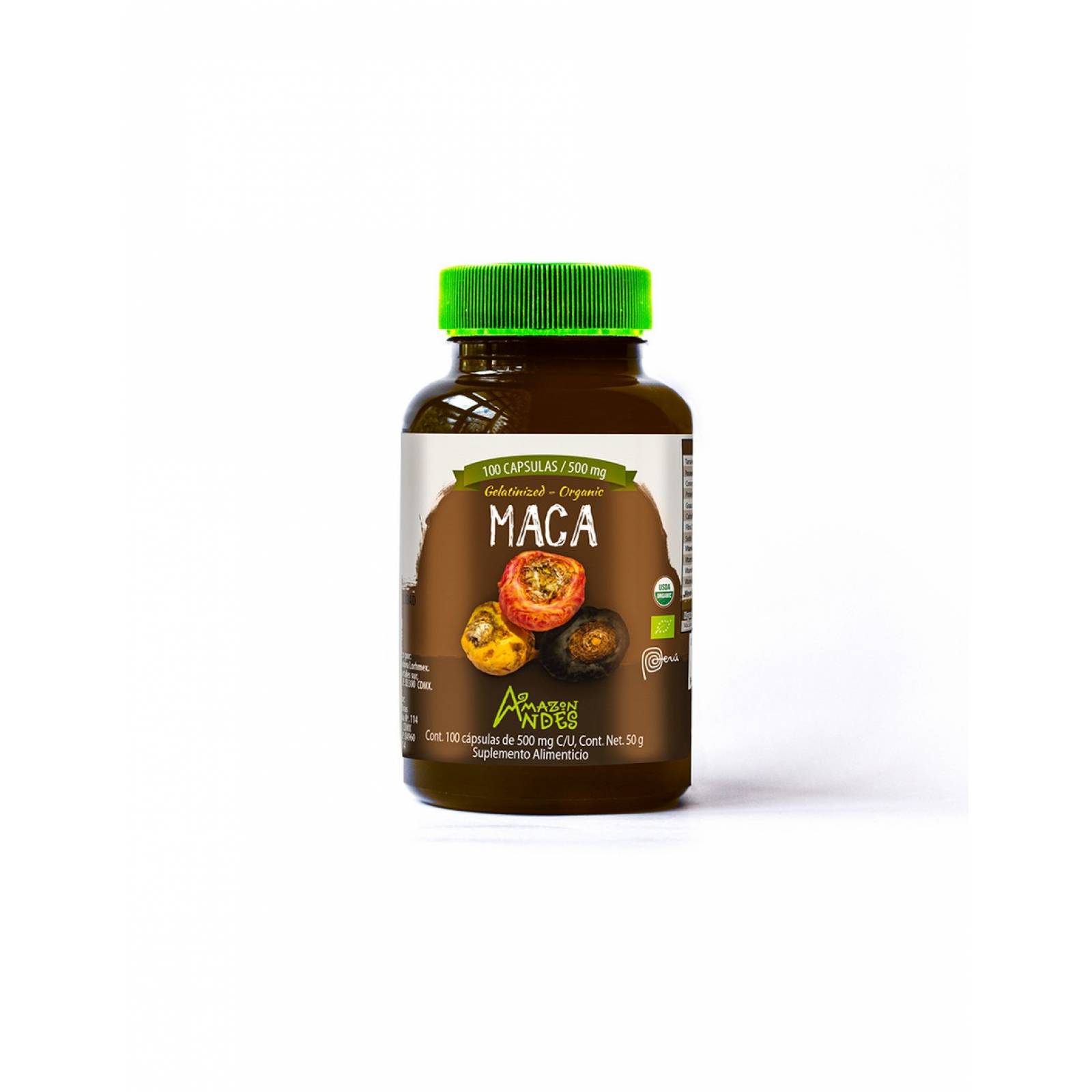 Kit Maca Negra Orgánica en Cápsulas (original de peru)  3 unidades + 1 Maca Mixta