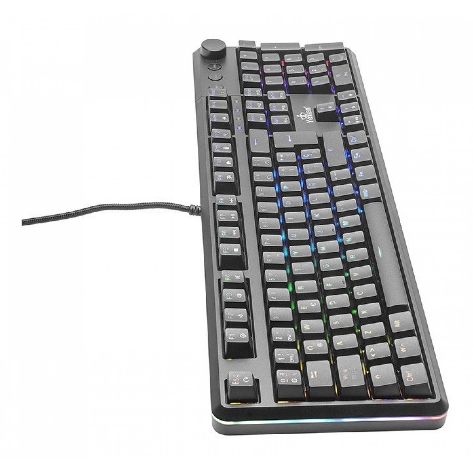 Teclado Gamer Yeyian Ytm-28208b Asward S3000 Switch Azul Rgb
