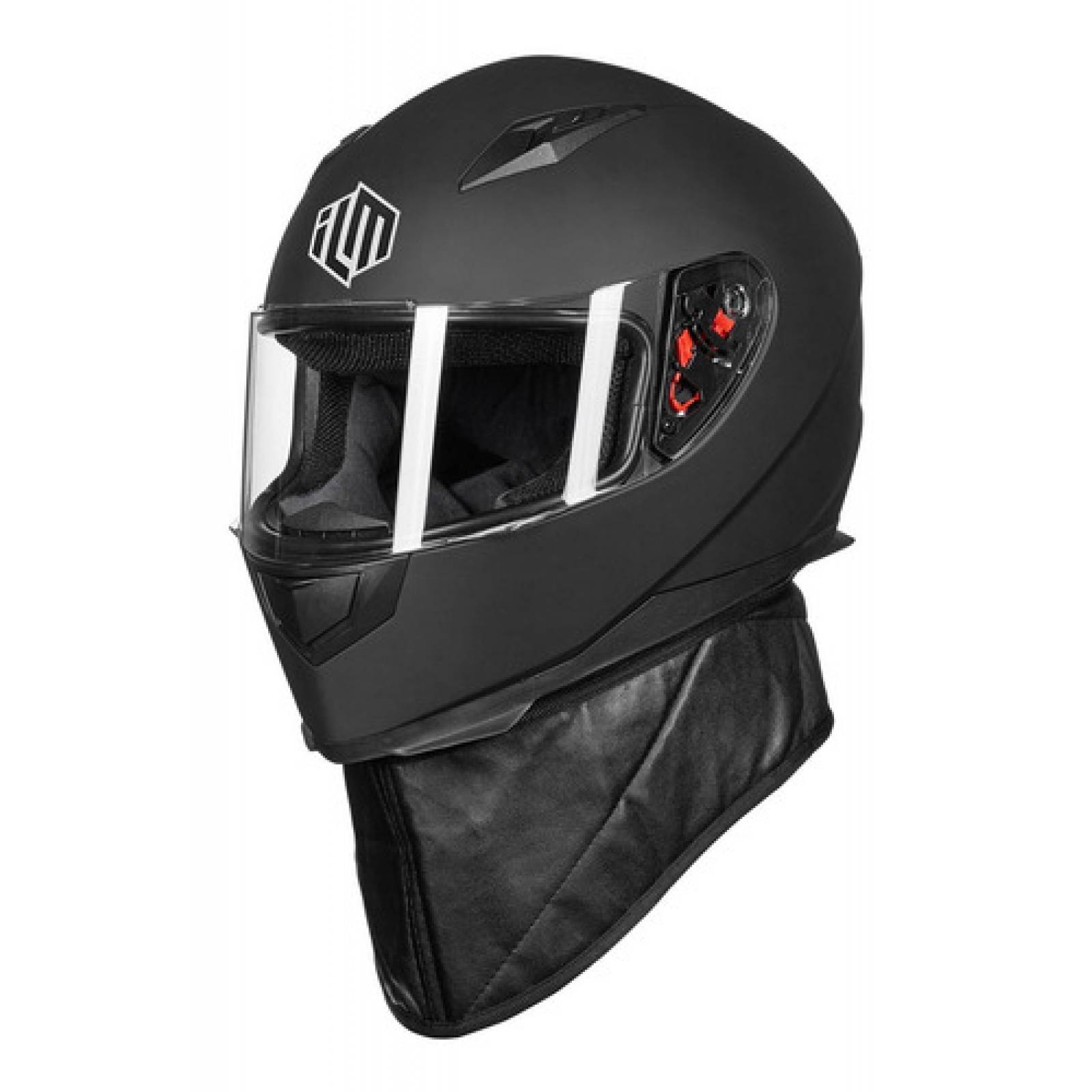 Casco Motocicleta Con Bufanda De Invierno Certificado ILM