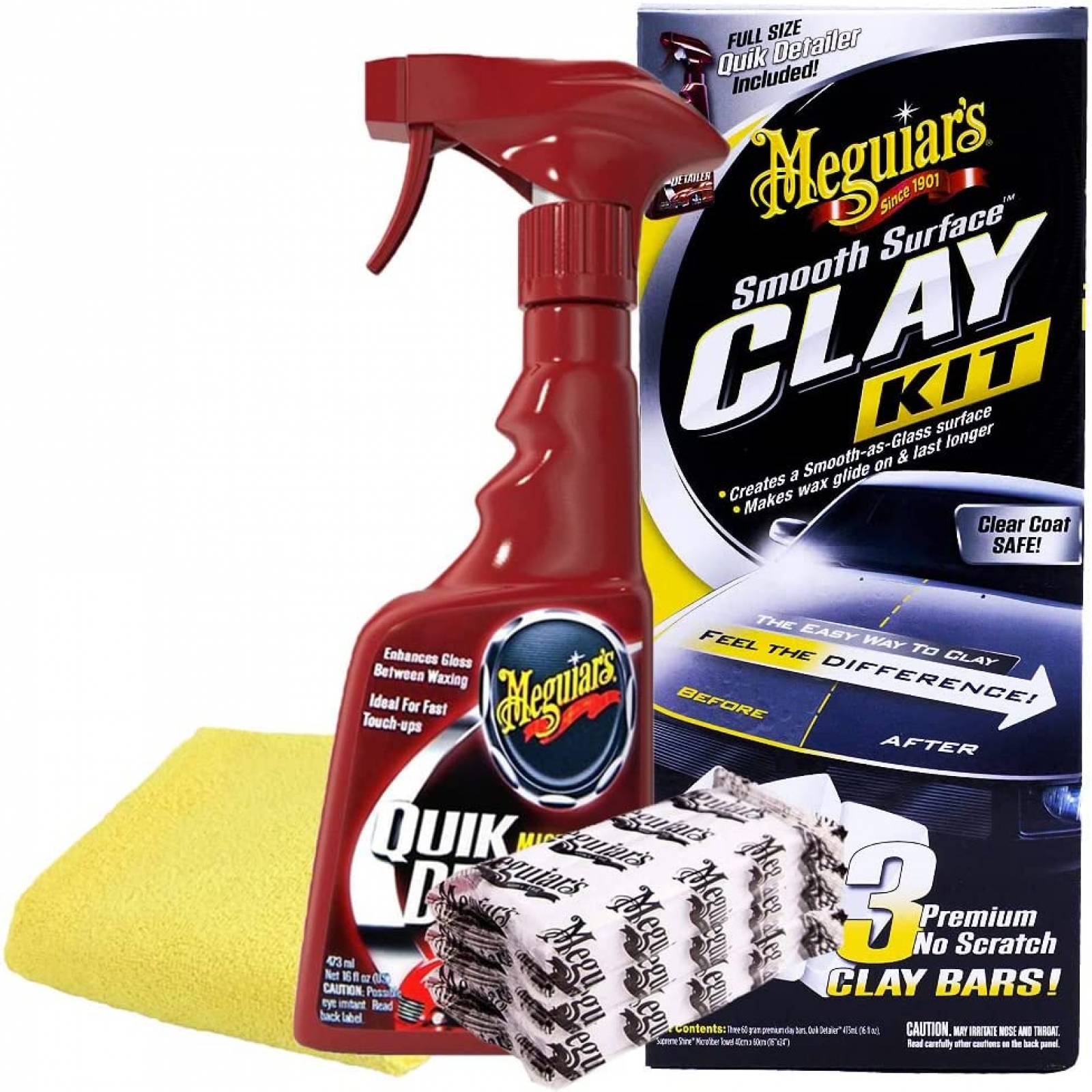 Kit Descontaminador de Pintura 4 Piezas Meguiars