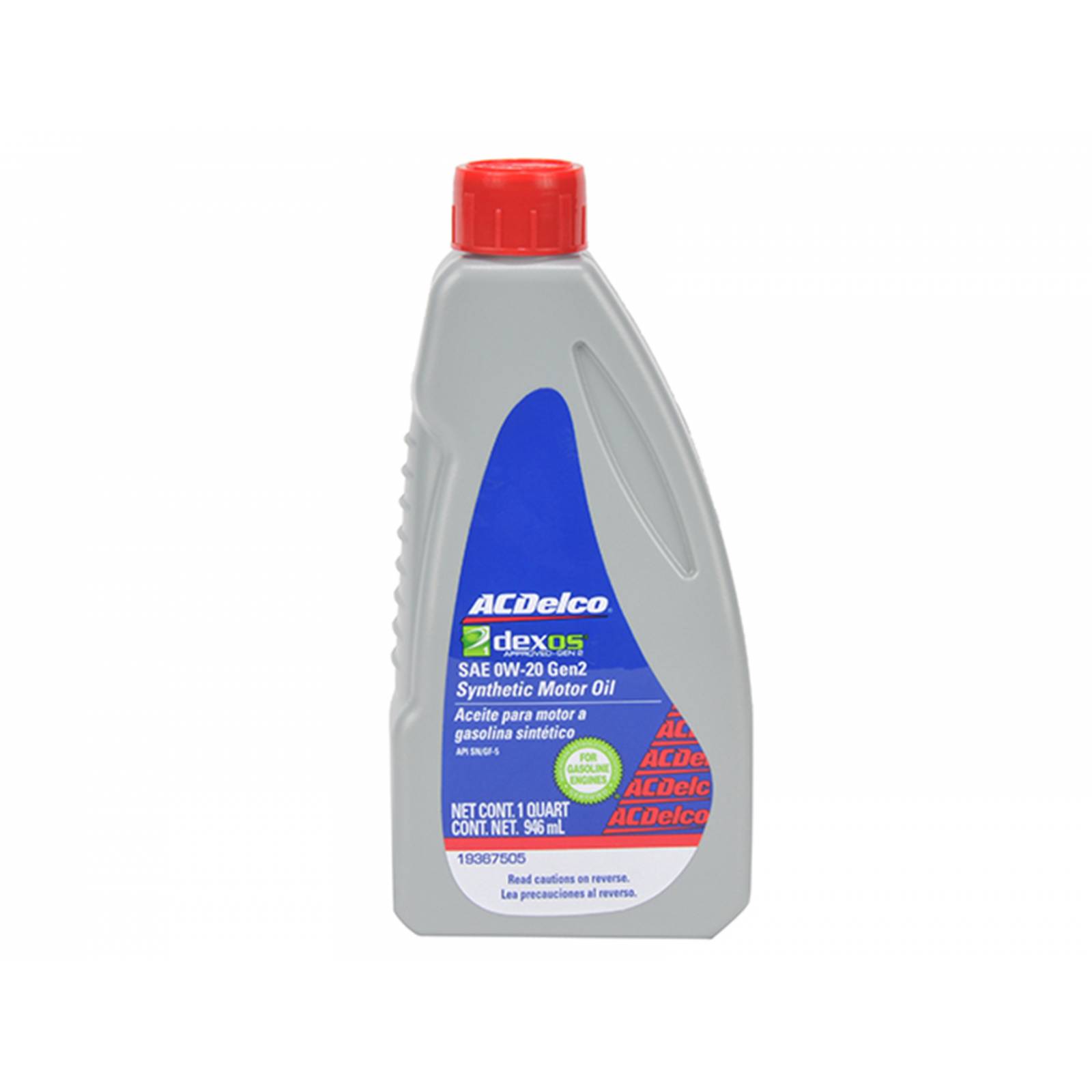 Aceite Multigrado 100% Sintético DEXOS1 GEN 2 para Motor SAE 0W-20 SN ; 946 ML