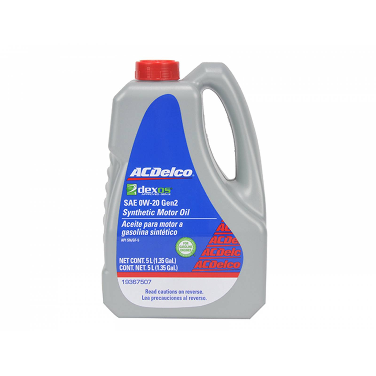 Aceite Multigrado 100% Sintético DEXOS1 GEN 2 para Motor SAE 0W-20 SN ; 5 Lt
