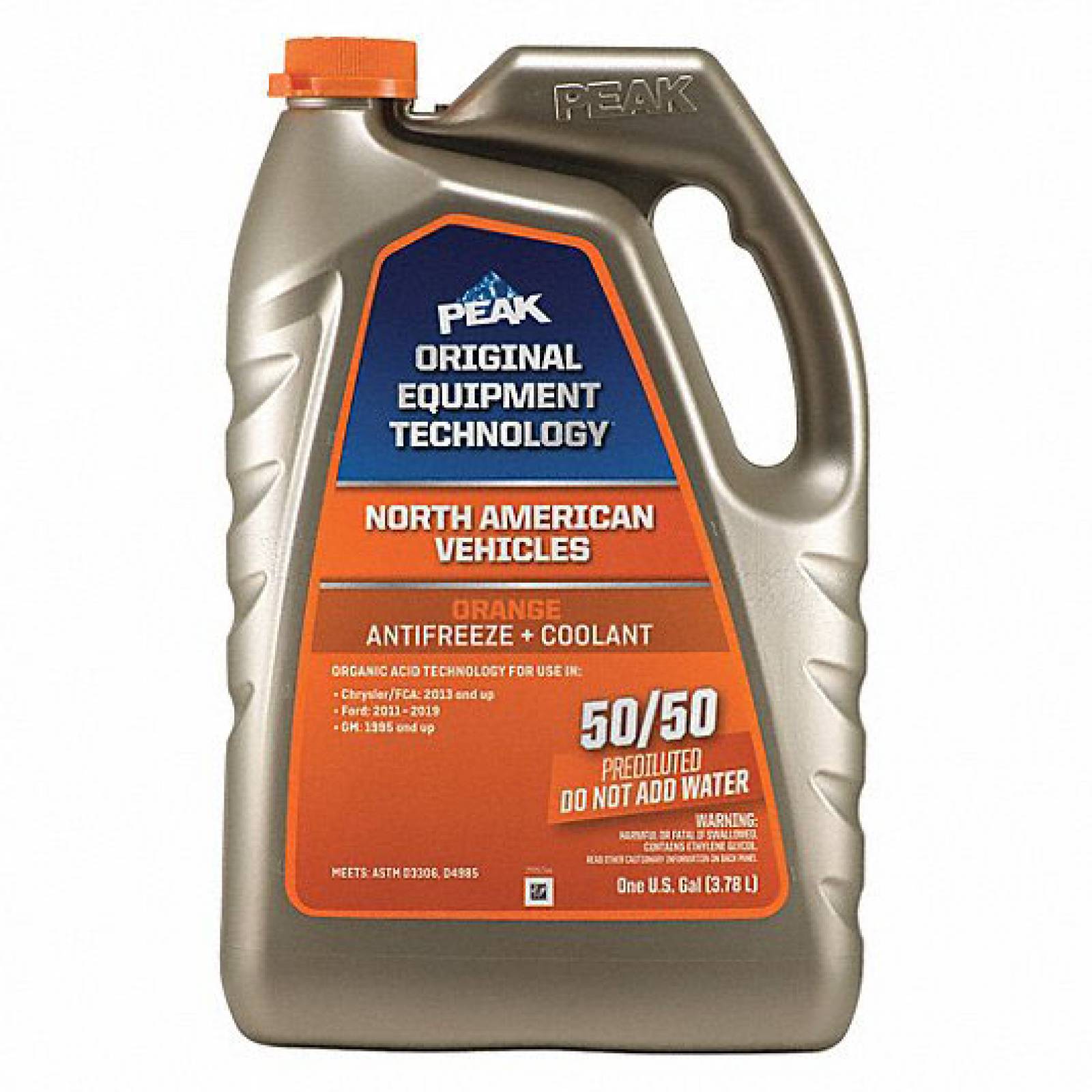 Anticongelante Peak Oet Naranja Vehículos Americanos 3.78l