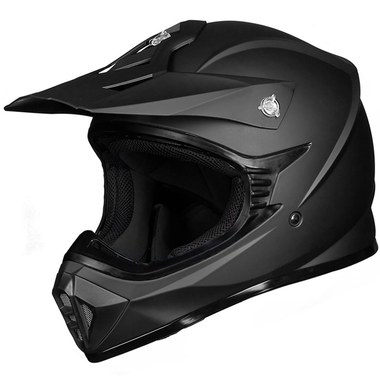 Casco Para Niño Cuatrimoto Moto Cross Certificado Ilm Tamaño: YM Color: NEGRO MATE