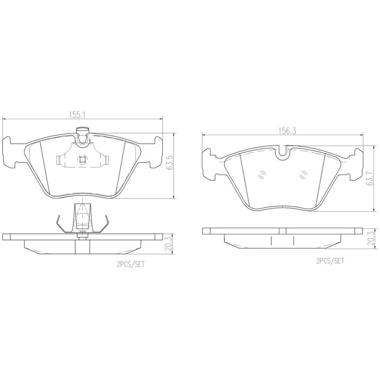 Balatas Delanteras Cerámica Bmw 528i 6cil 1997-1998