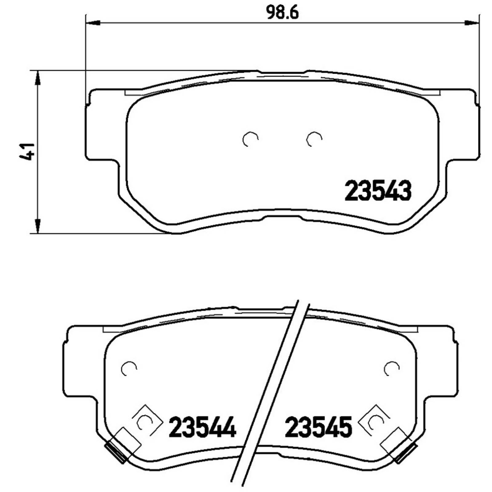 Balatas Traseras Hyundai Sonata 6cil 2008