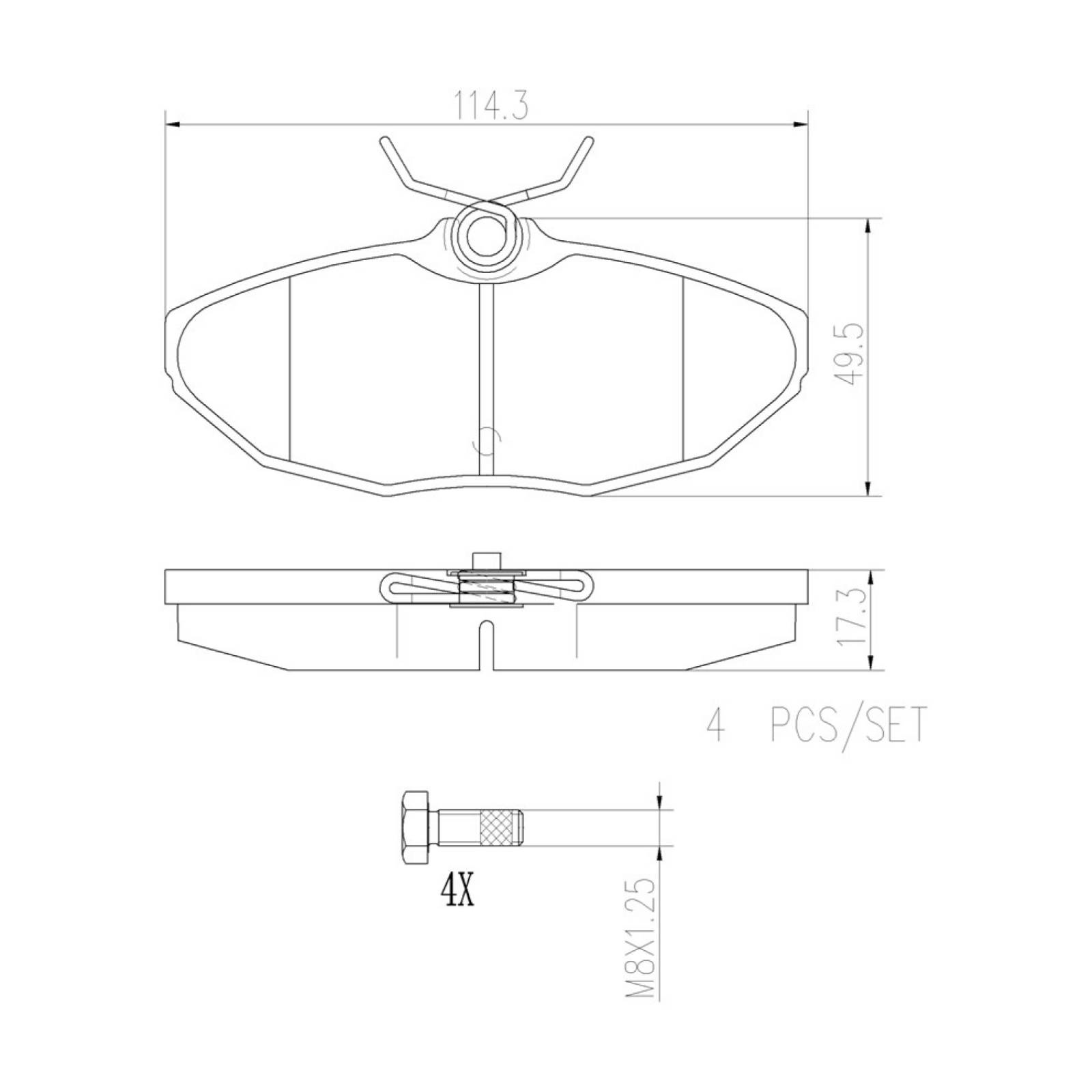 Balatas Traseras Cerámica Lincoln Ls 6cil 2004