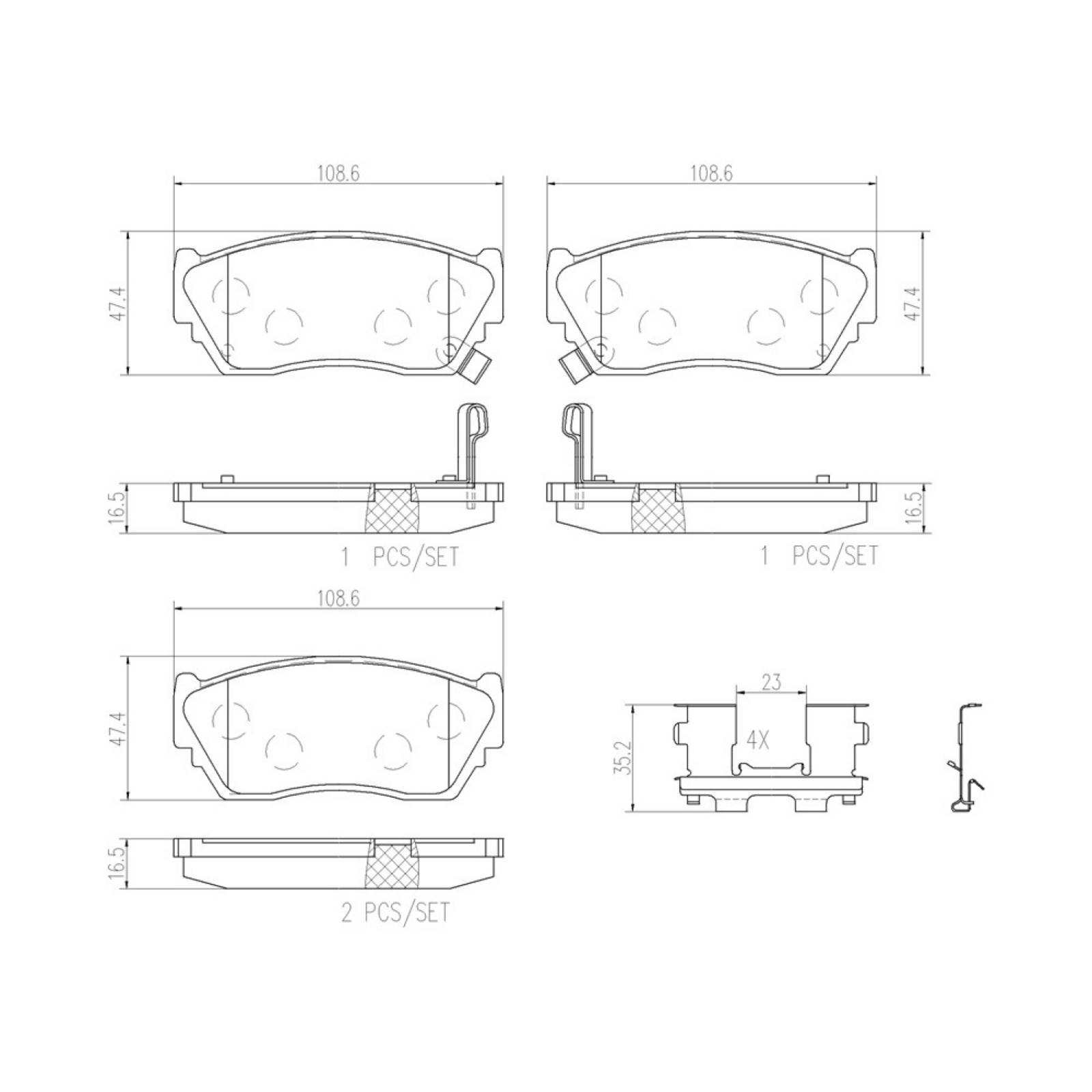 Balatas Delanteras Cerámica Sentra 4cil 1993-1994