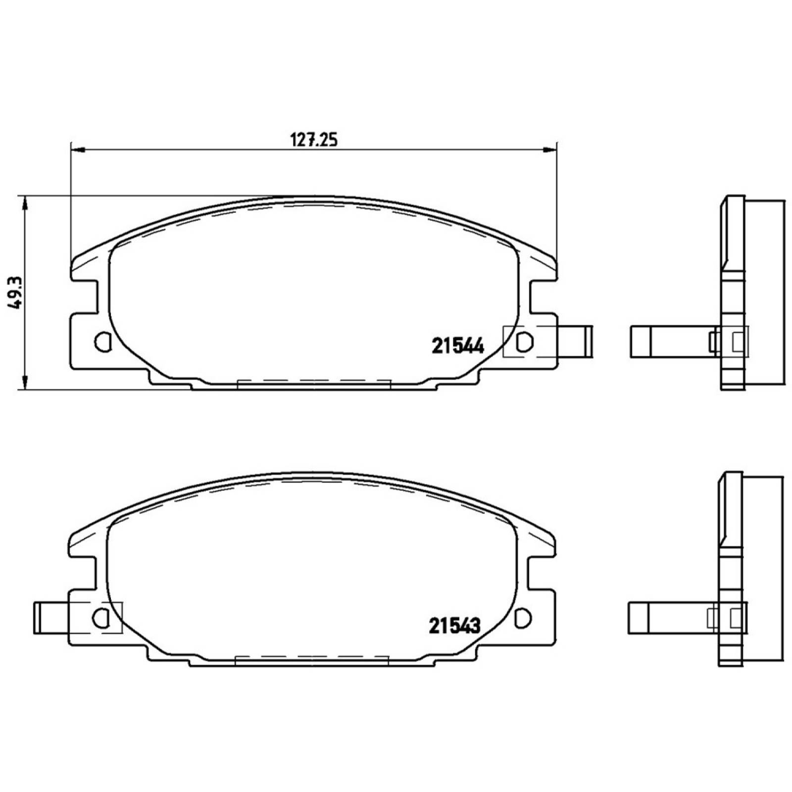 Balatas Delanteras Luv Cil 2000 2001 2002