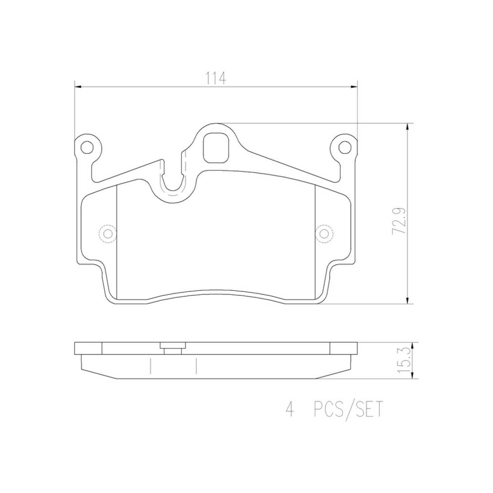 Balatas Traseras Cerámica Boxster 6cil 2013 2014 2015