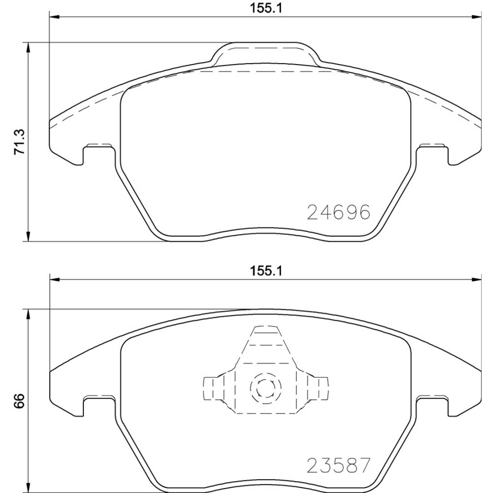 Balatas Delanteras Seat Ibiza 4cil 2019