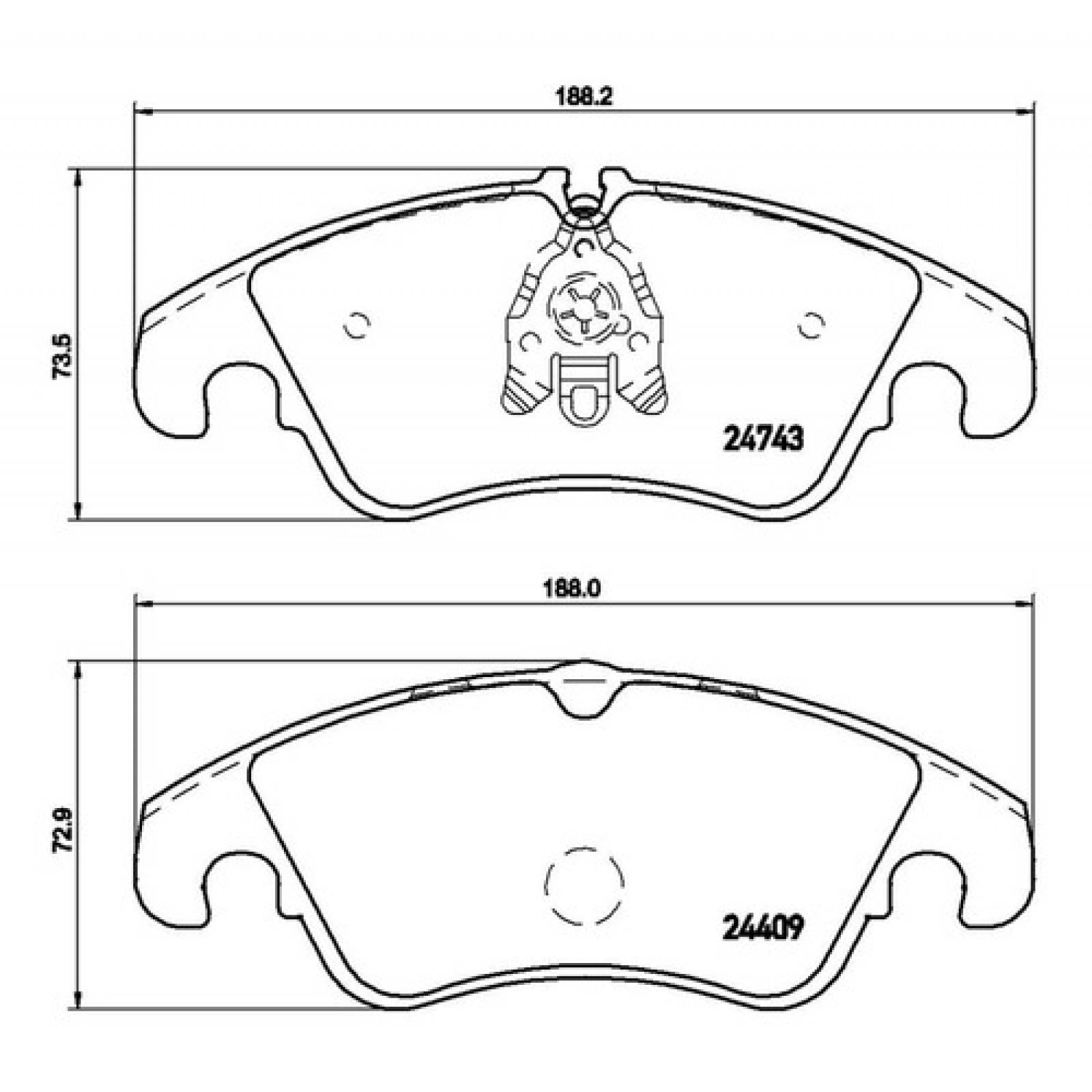 Balatas Delanteras Audi A4 4cil 2011 2012 2013