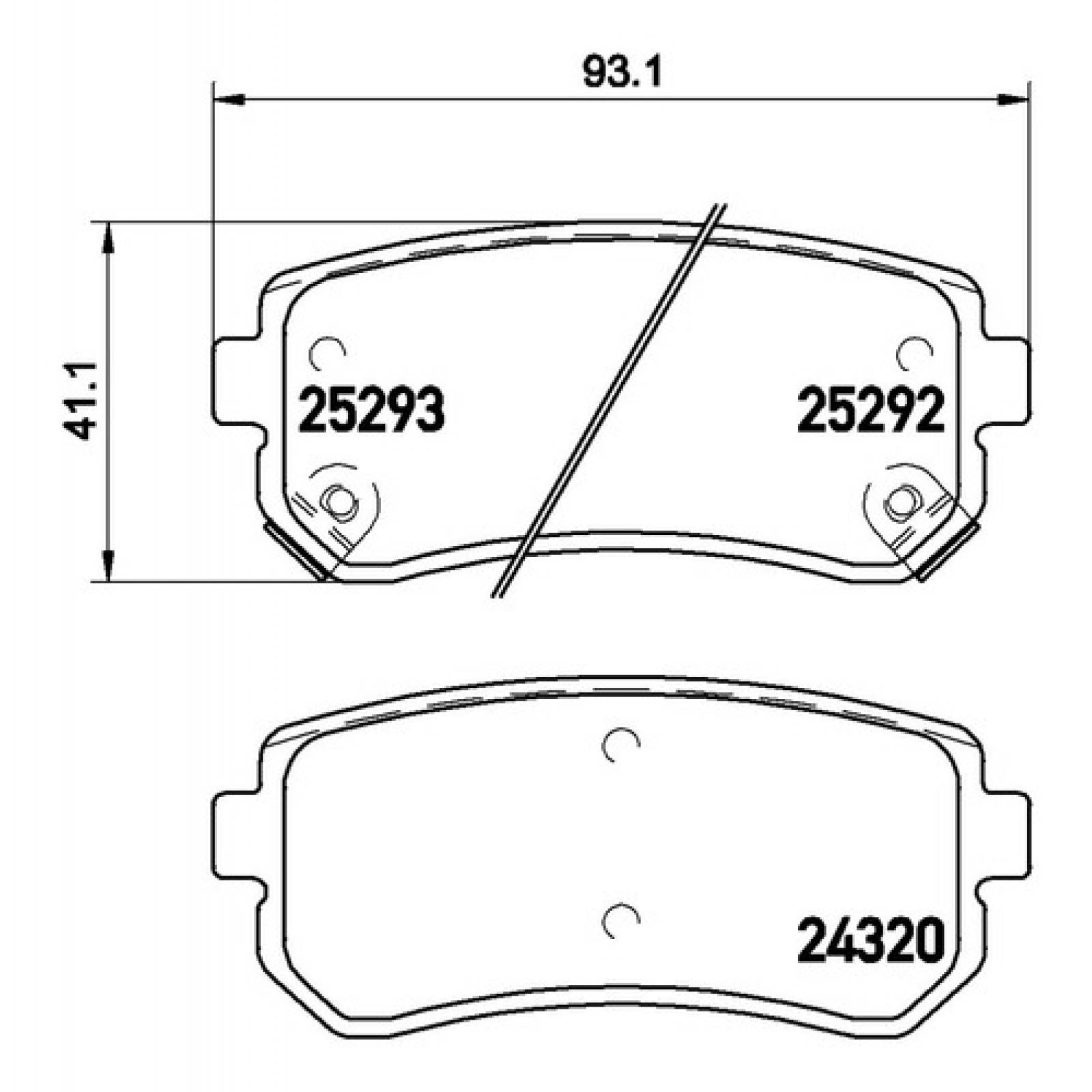 Balatas Traseras Kia Sportage 6cil 2016