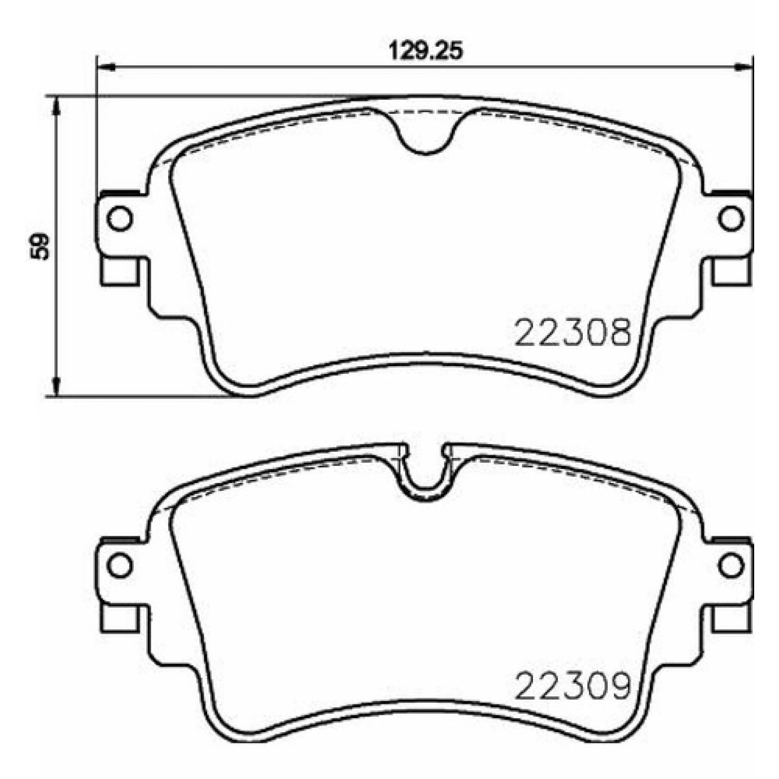 Balatas Traseras Audi A4 4cil 2015 2016 2017 2018