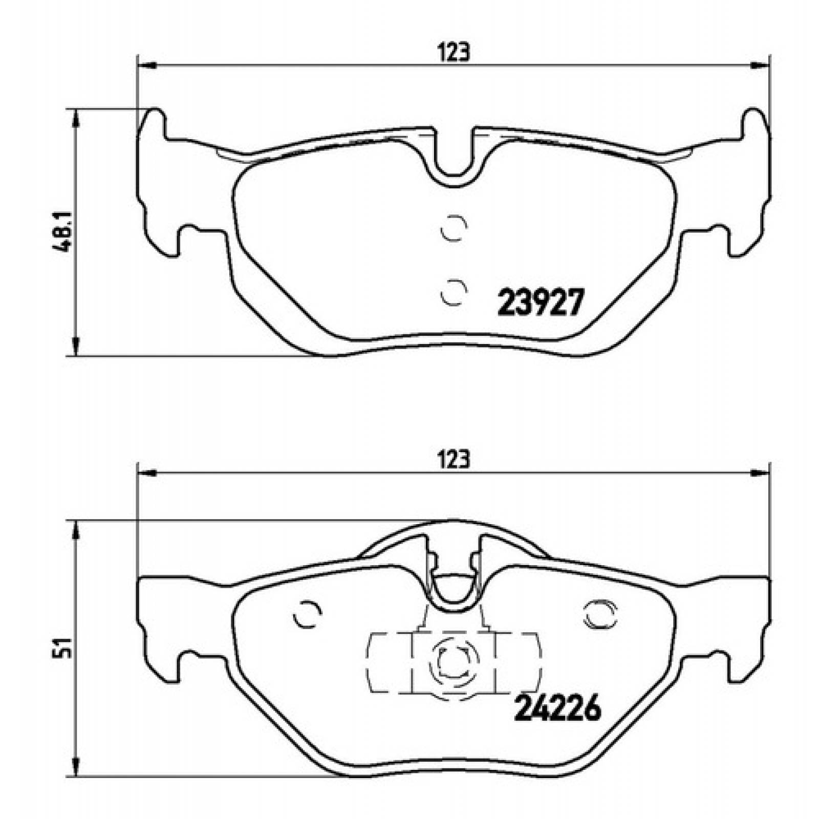 Balatas Traseras Bmw 325i 6cil 2007 2008 2009 2010