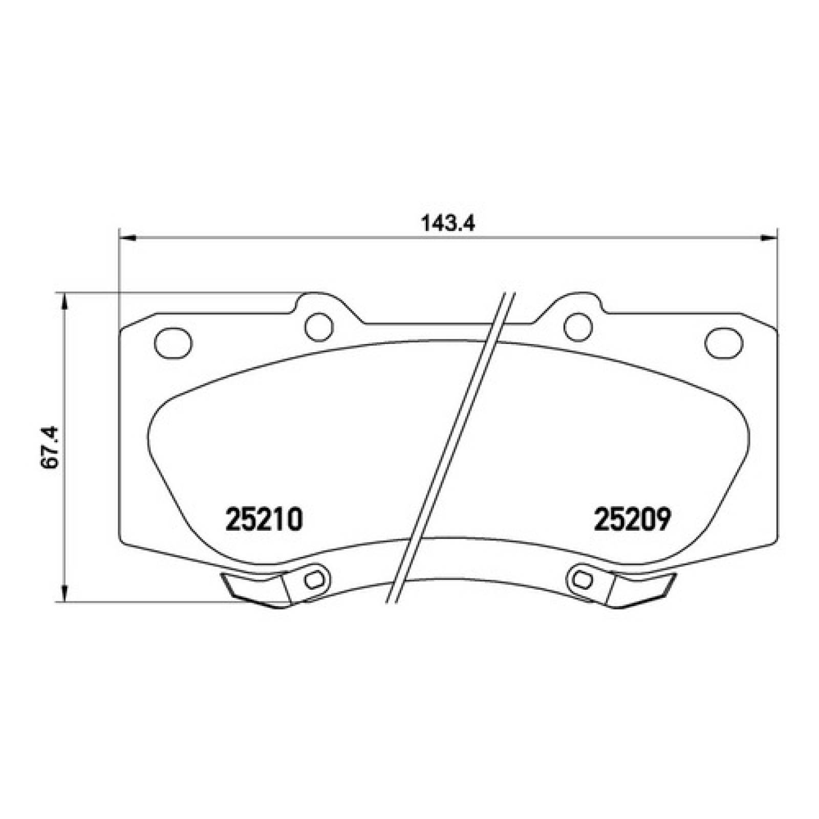 Balatas Delanteras Hilux 4cil 2009 2010 2011 2012 2013