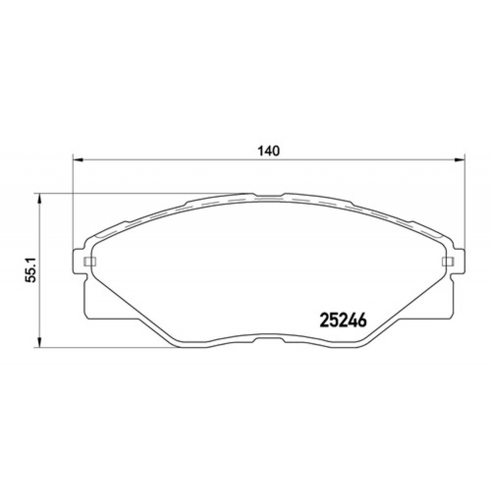 Balatas Delanteras Hilux 4cil 2009 2010 2011 2012 2013