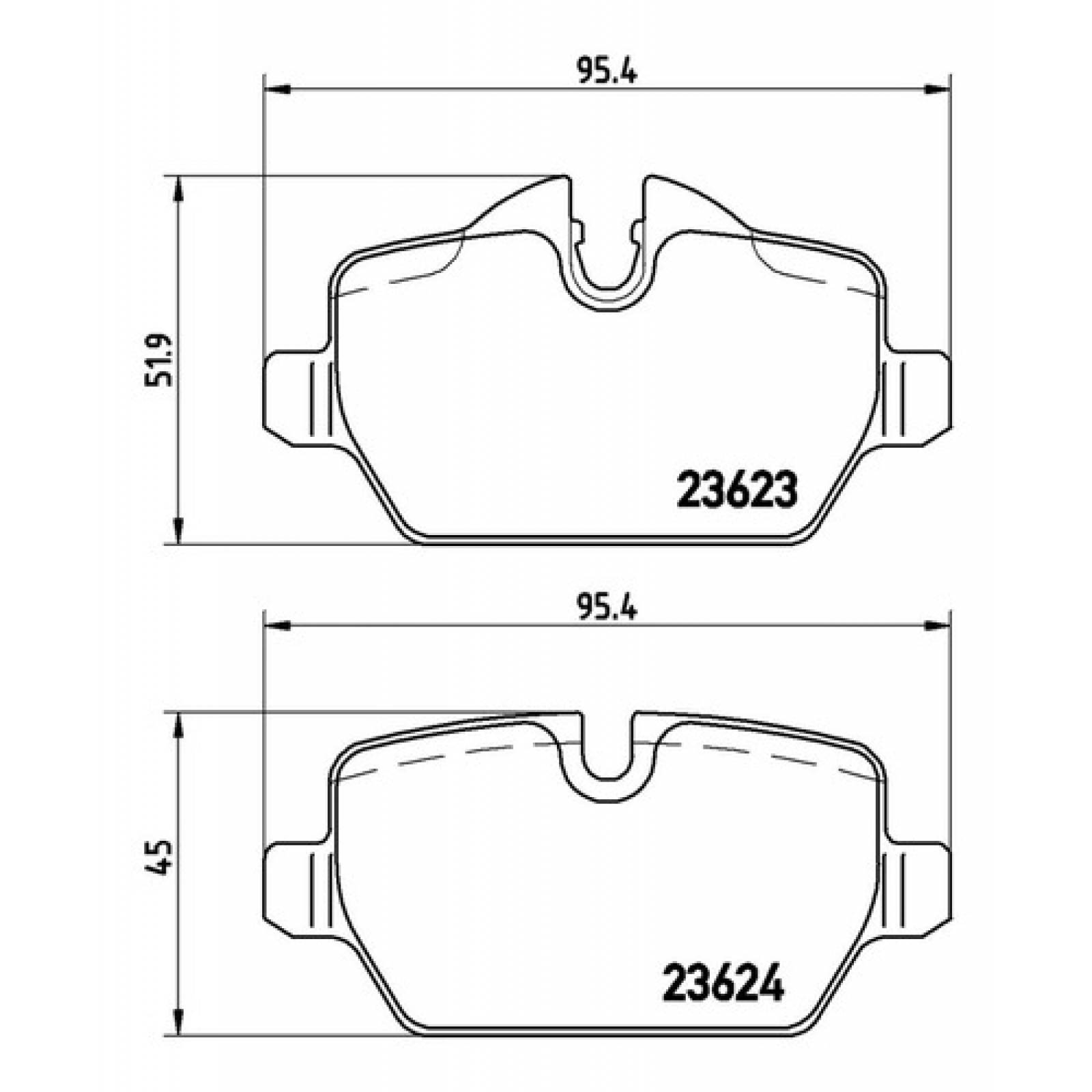 Balatas Traseras Bmw 120i 4cil 2005 2006 2007 2008 2009