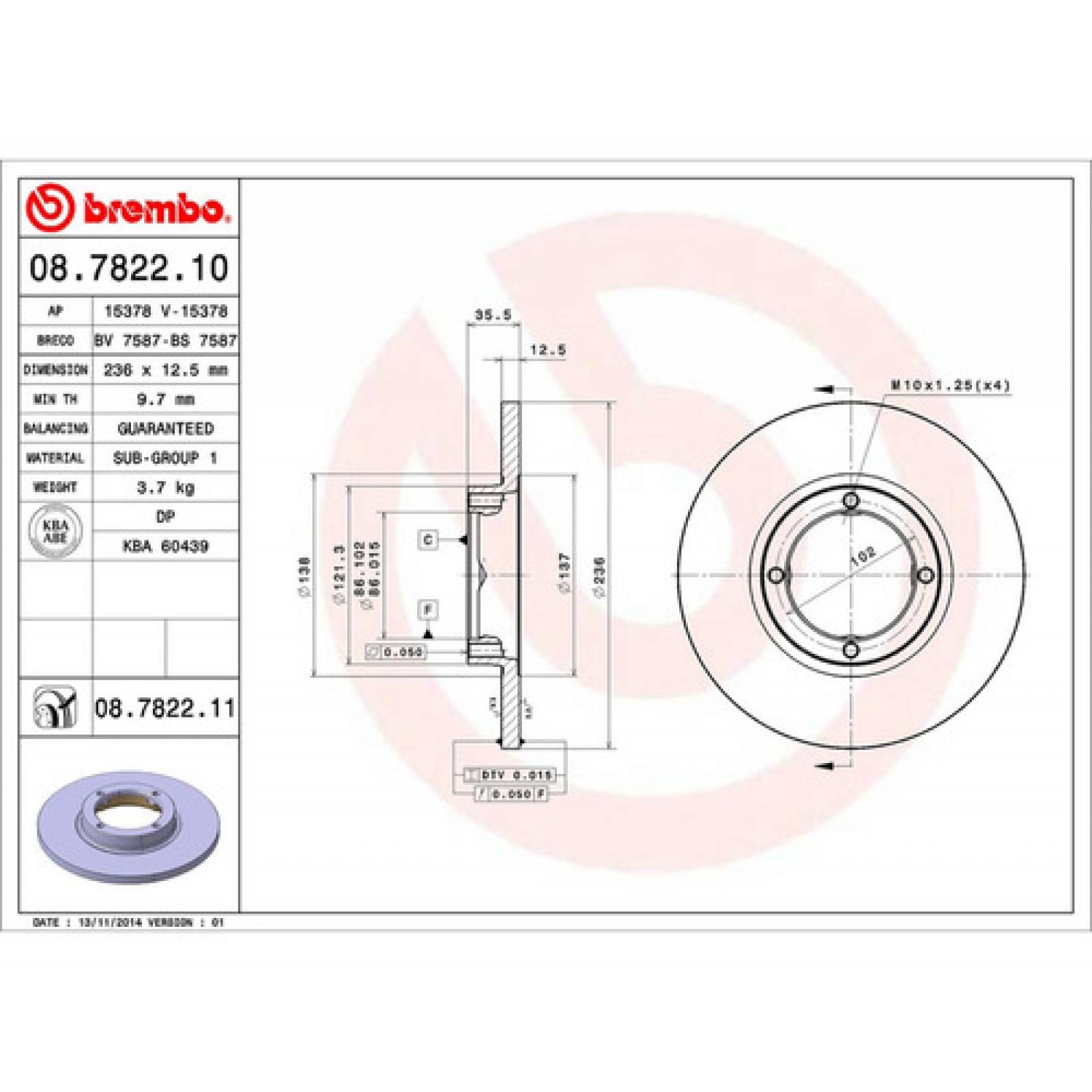 Disco Delantero Matiz 4cil 2004 2005 2006 2007 2008