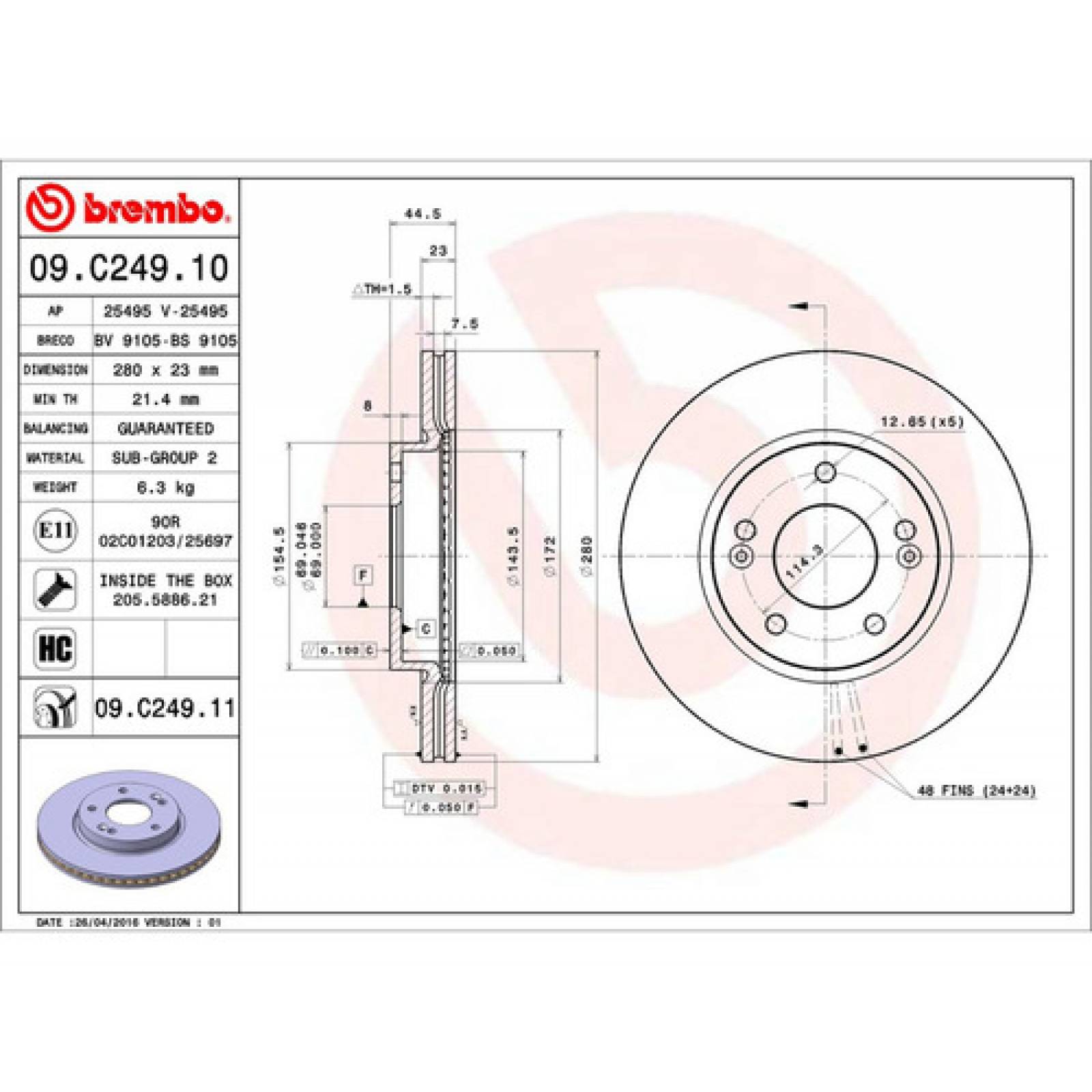 Disco Delantero Kia Soul 4cil 2016