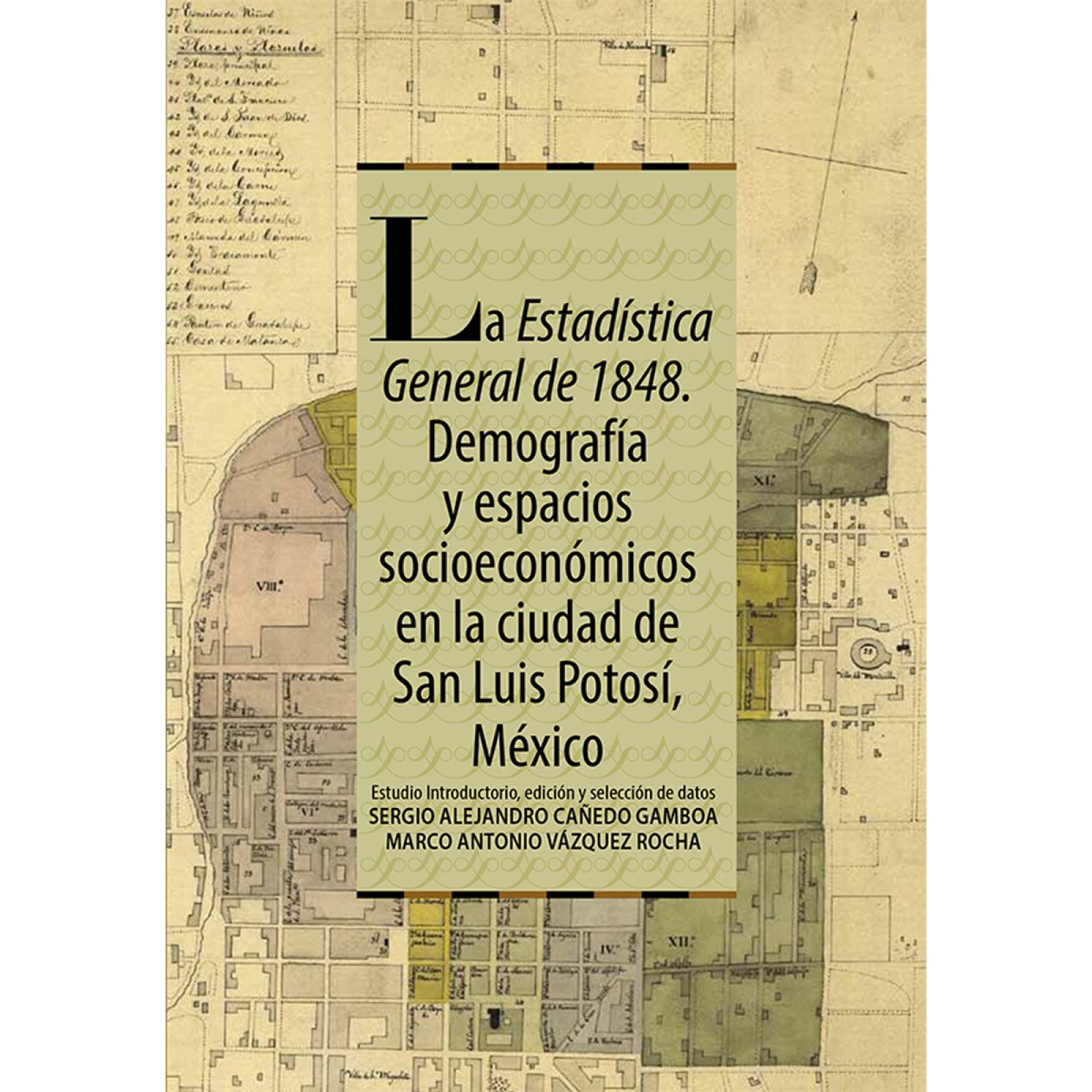 La Estadística General de 1848. Demografía y espacios socioecómicos en la ciudad de San Luis Potosí, México