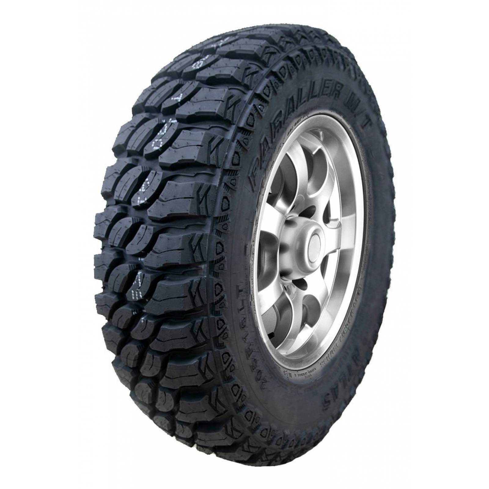 4 New Atlas Paraller M/T Tires – LT 37X12.50R17 Load Range D 8-Ply Mud Terrain