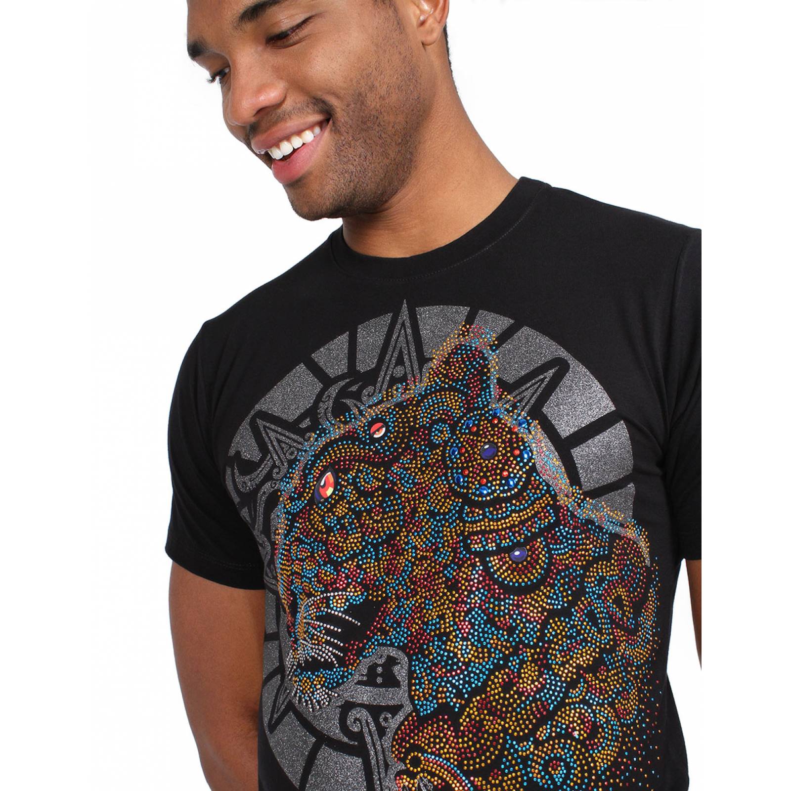 Playera Chak Balam Jaguar en Estoperol y Estampado, Sr. Xólotl Mx para Caballero.