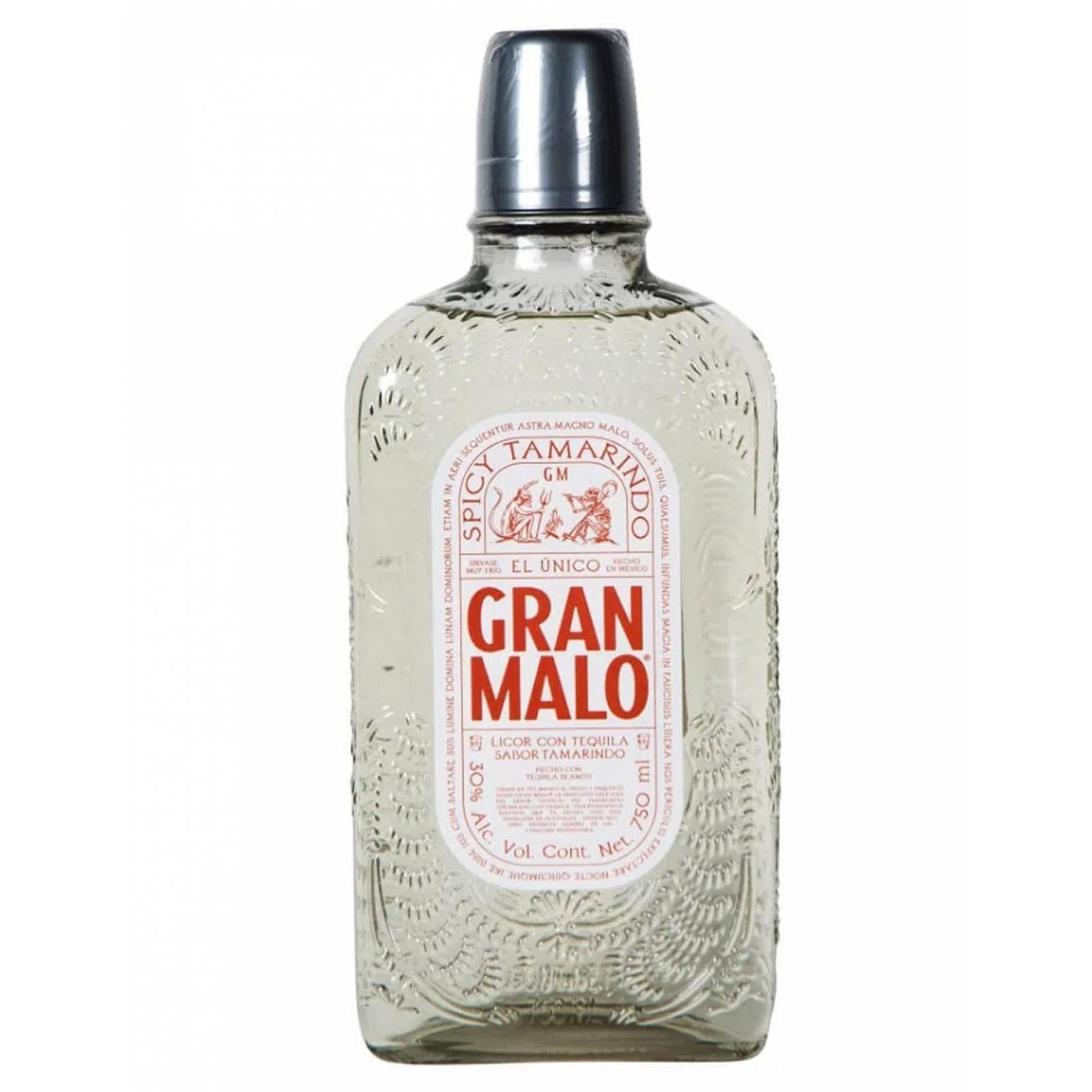 Pack de 2 Licor de Tequila Gran Malo Tamarindo 750 ml 