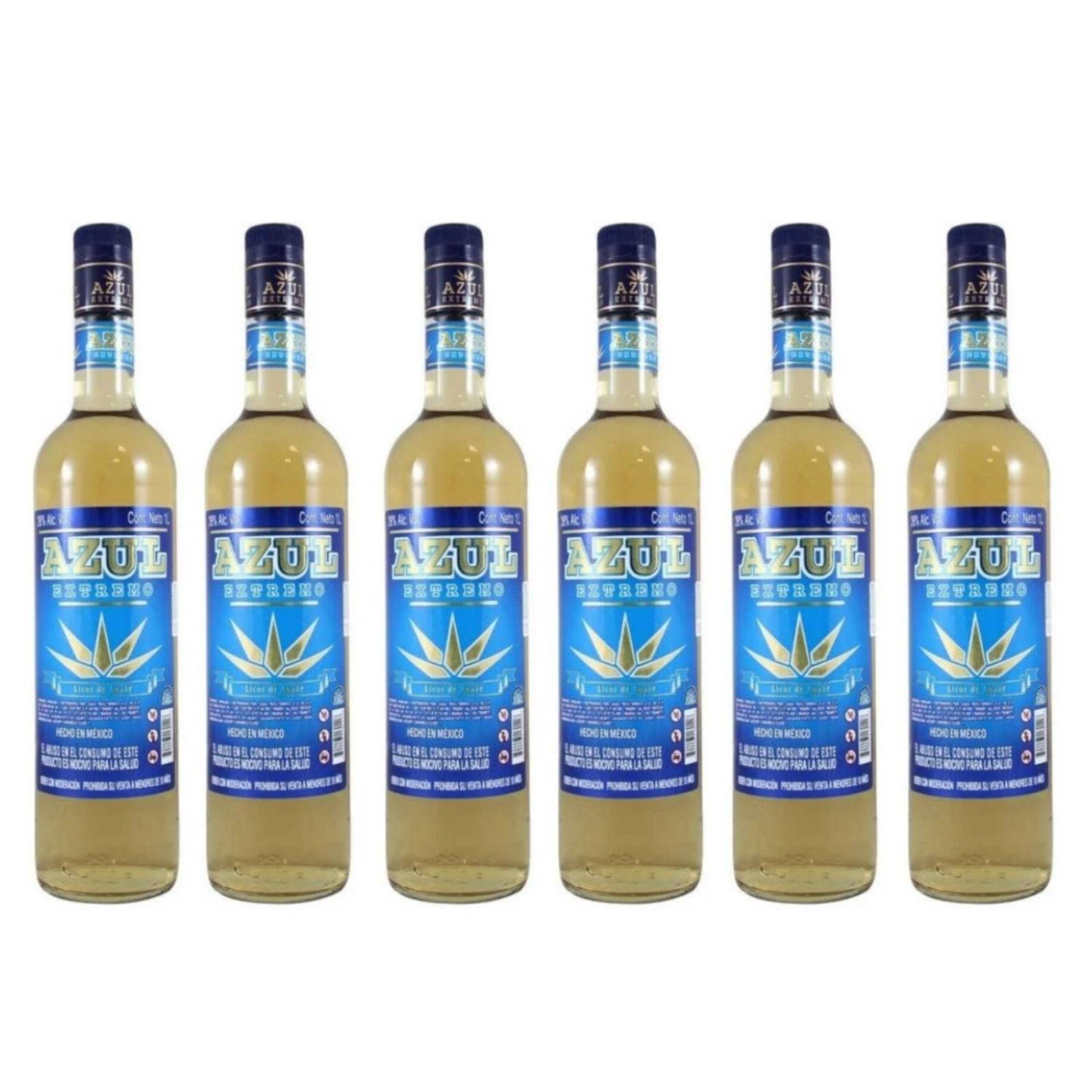 Pack de 6 Licor de Agave Azul Extremo 1 L