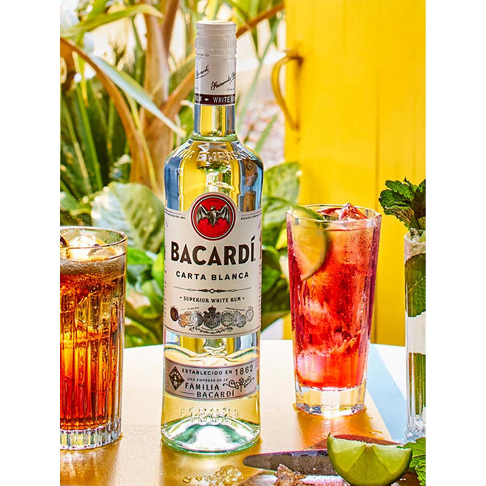 Caja de 12 Ron Bacardi Carta Blanca 980 ml