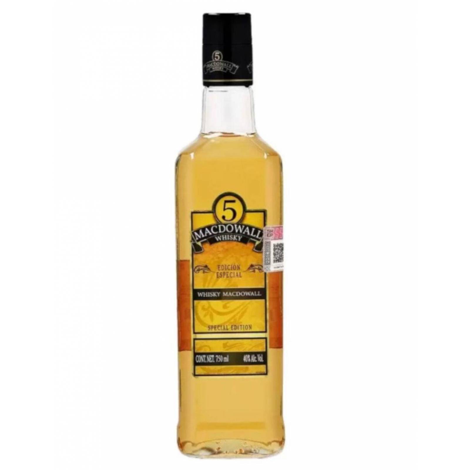 Whisky Macdowall 5 Edición Especial 750 ml 