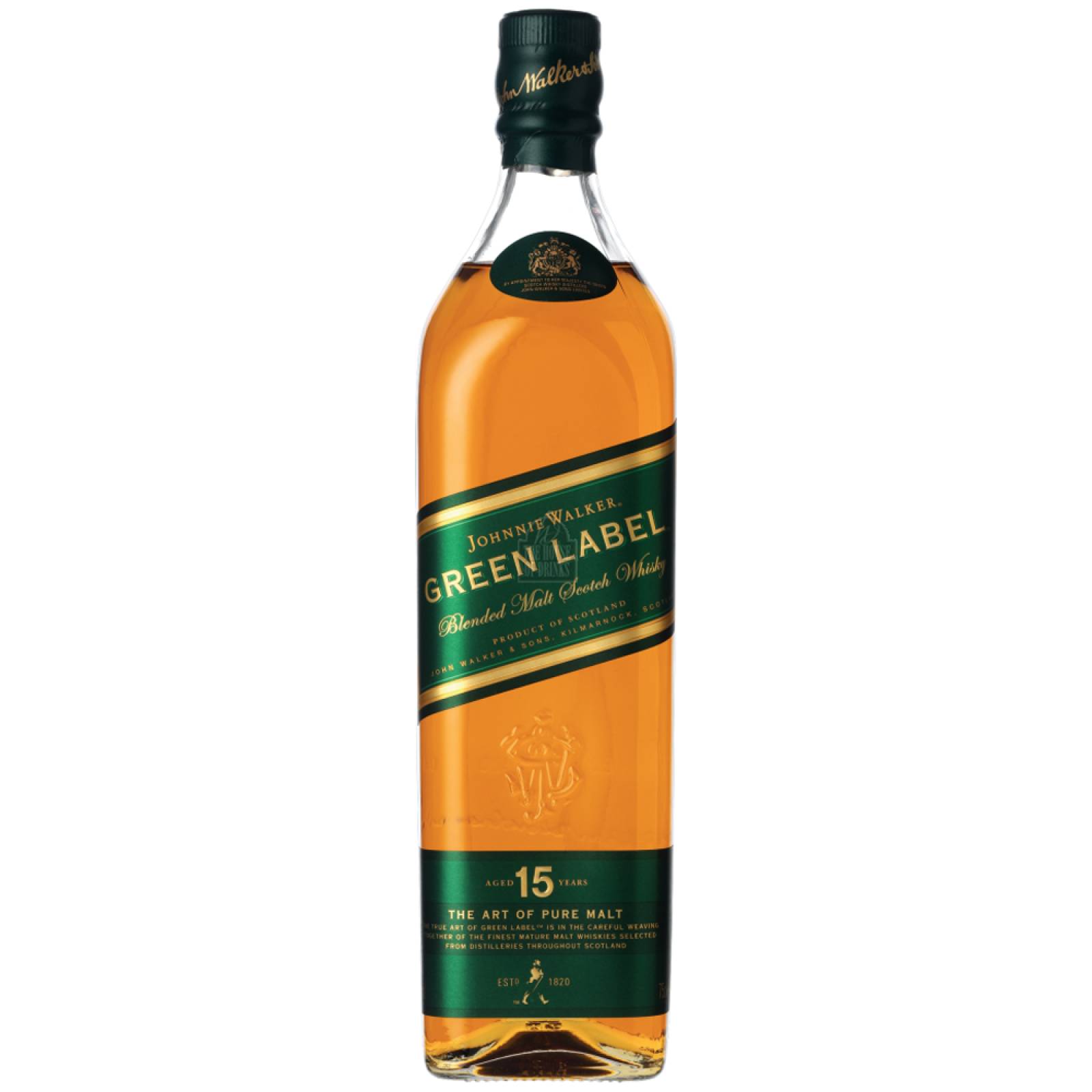 Pack de 4 Whisky Johnnie Walker Blend Green Label 700 ml 