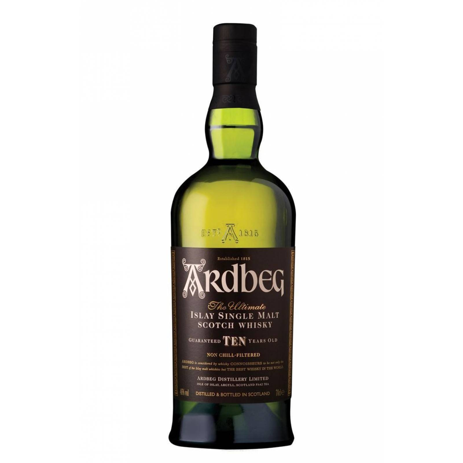 Pack de 4 Whisky Ardbeg Single Malt 10 Años 750 ml