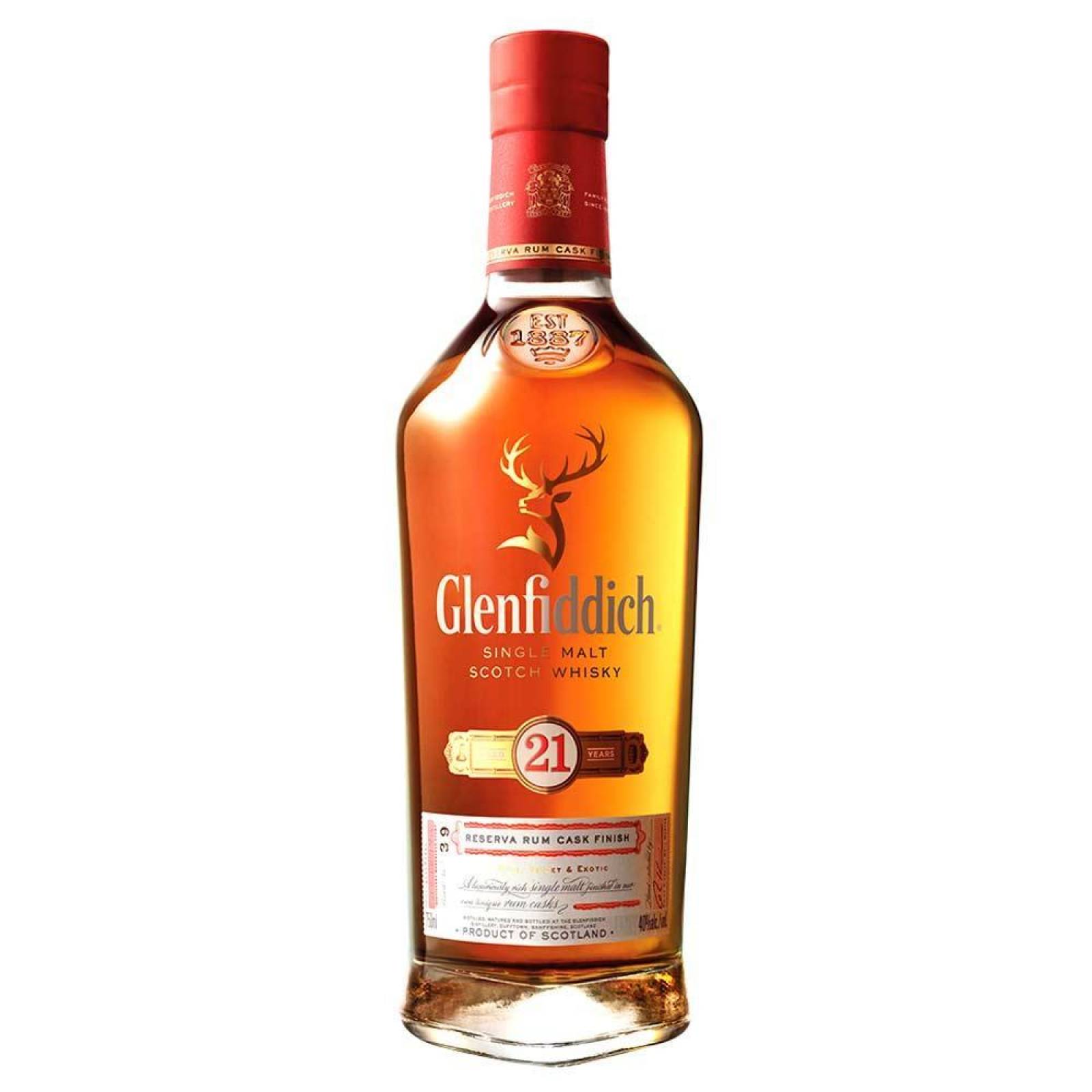 Pack de 12 Whisky Glenfiddich Single Malt 21 Años 750 ml 