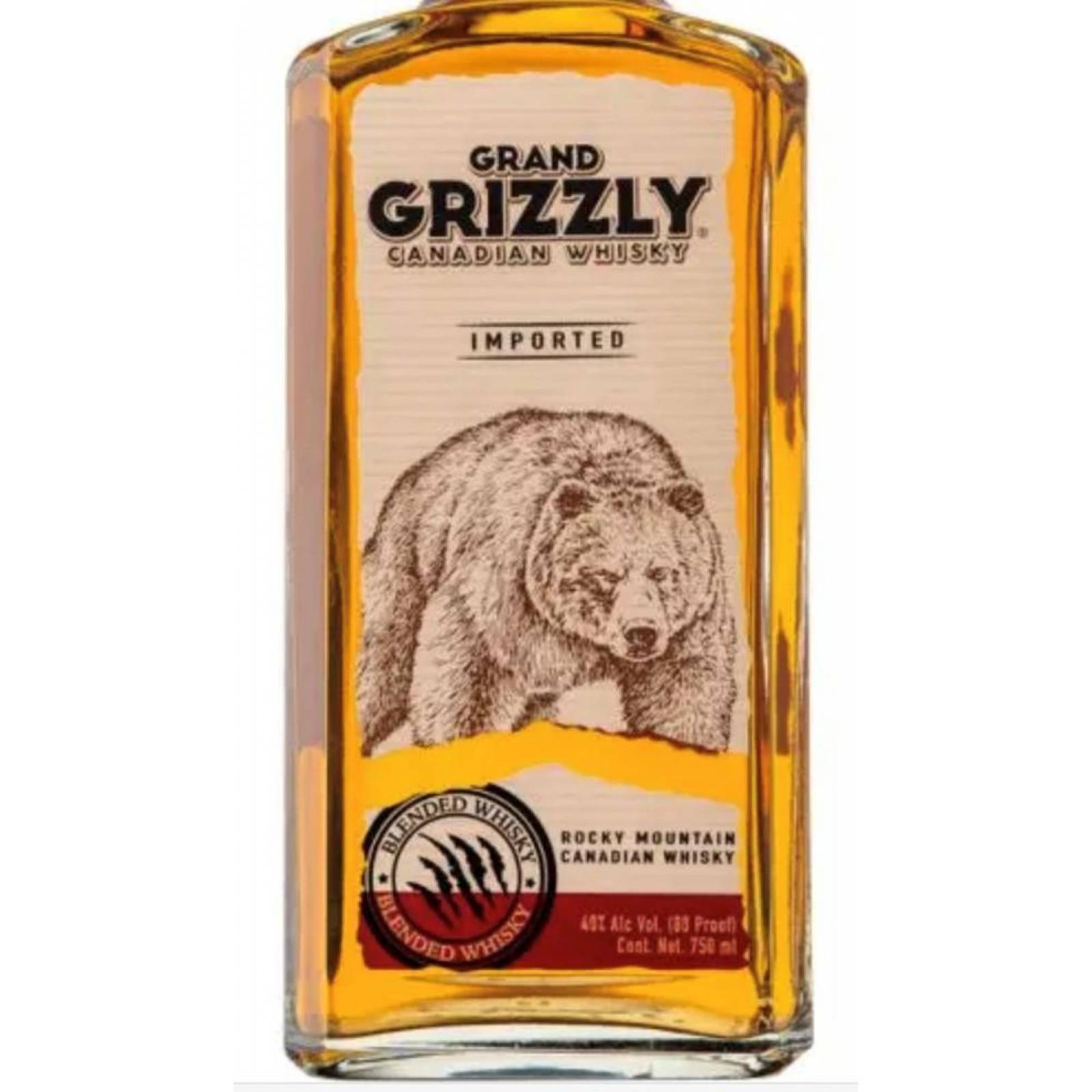 Pack de 4 Whisky Grand Grizzly 750 ml 